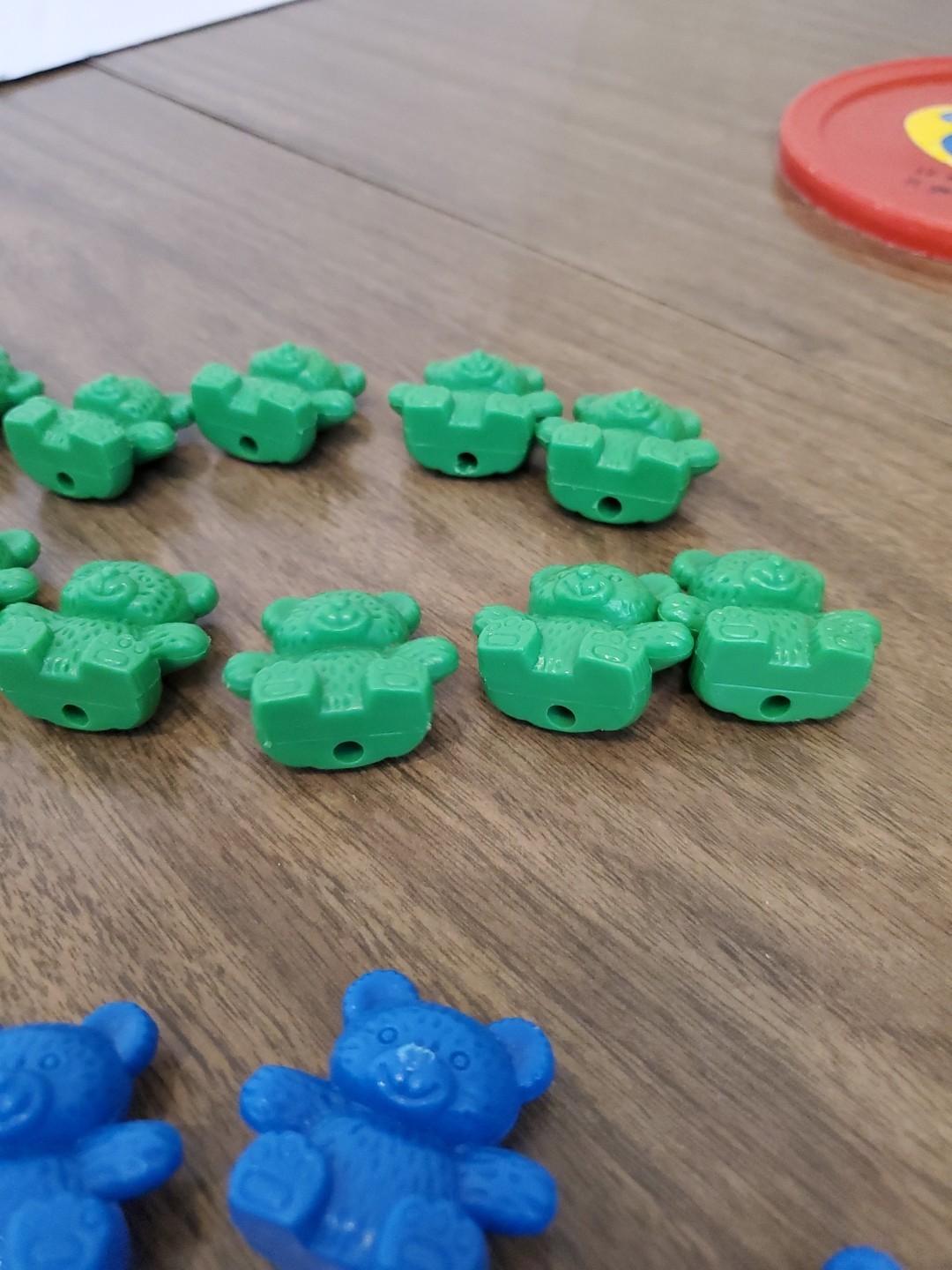 42 Piece Counting Bear Set, 4 Colors-Red, yellow, Blue And Green, One Size