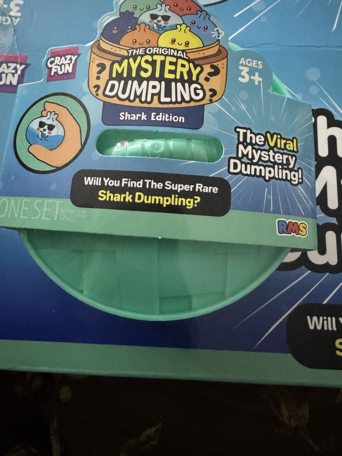 Lot Of 2. Crazy Fun RMS Mystery Dumpling Shark Edition Squishy NEW