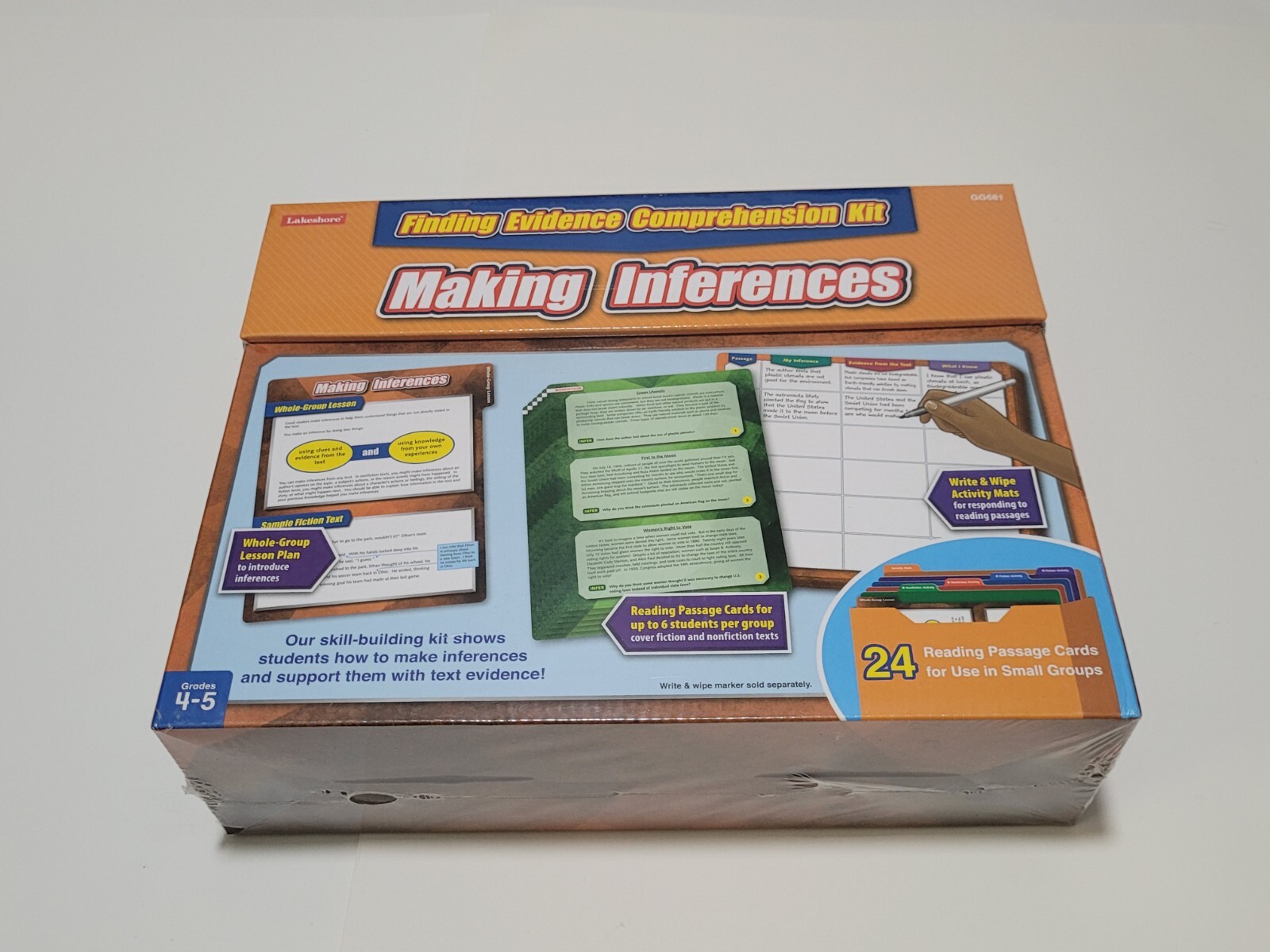 Lakeshore Finding Evidence Comprehension Kit “Making Inferences” Grades 4-5 NEW