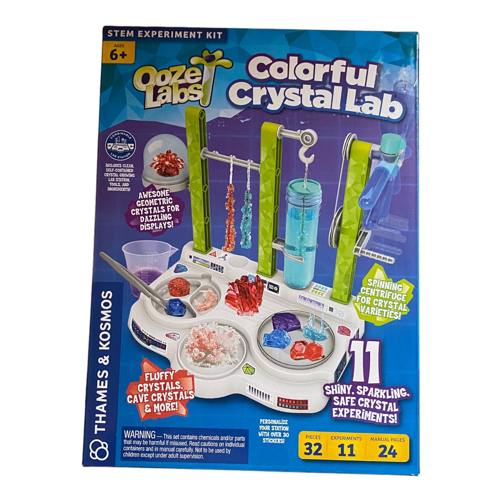 Colorful Crystal Lab Ooze Labs Thames & Kosmos STEM Experiment Kit – New!