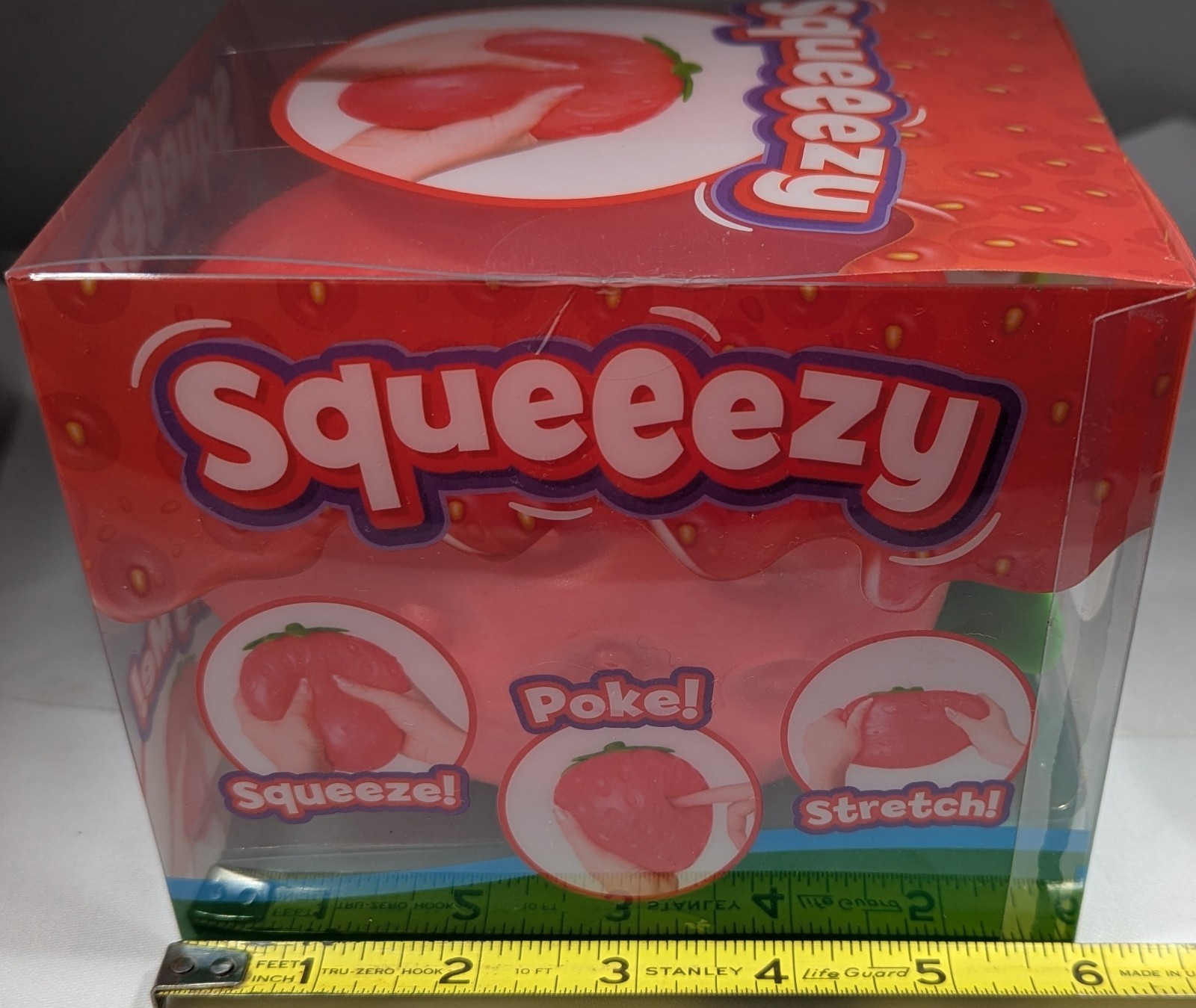 Sunny Days Squeeezy Jumbo Squeezy STRAWBERRY – Squishy Toy, Stress Relief Fun