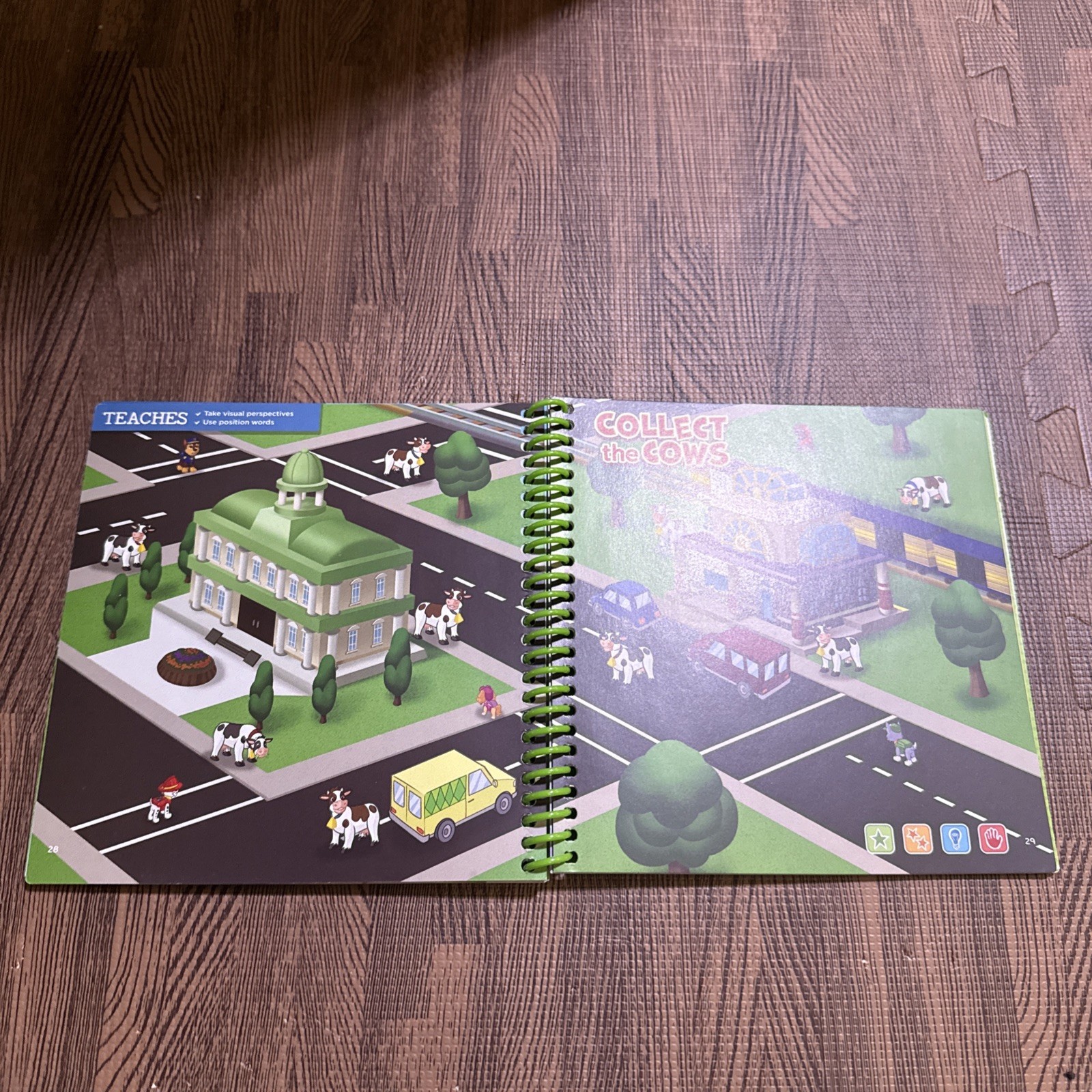 NEW LeapFrog Leap Start Pre-Kindergarten Book — AROUND THE TOWN WITH PAW PATROL