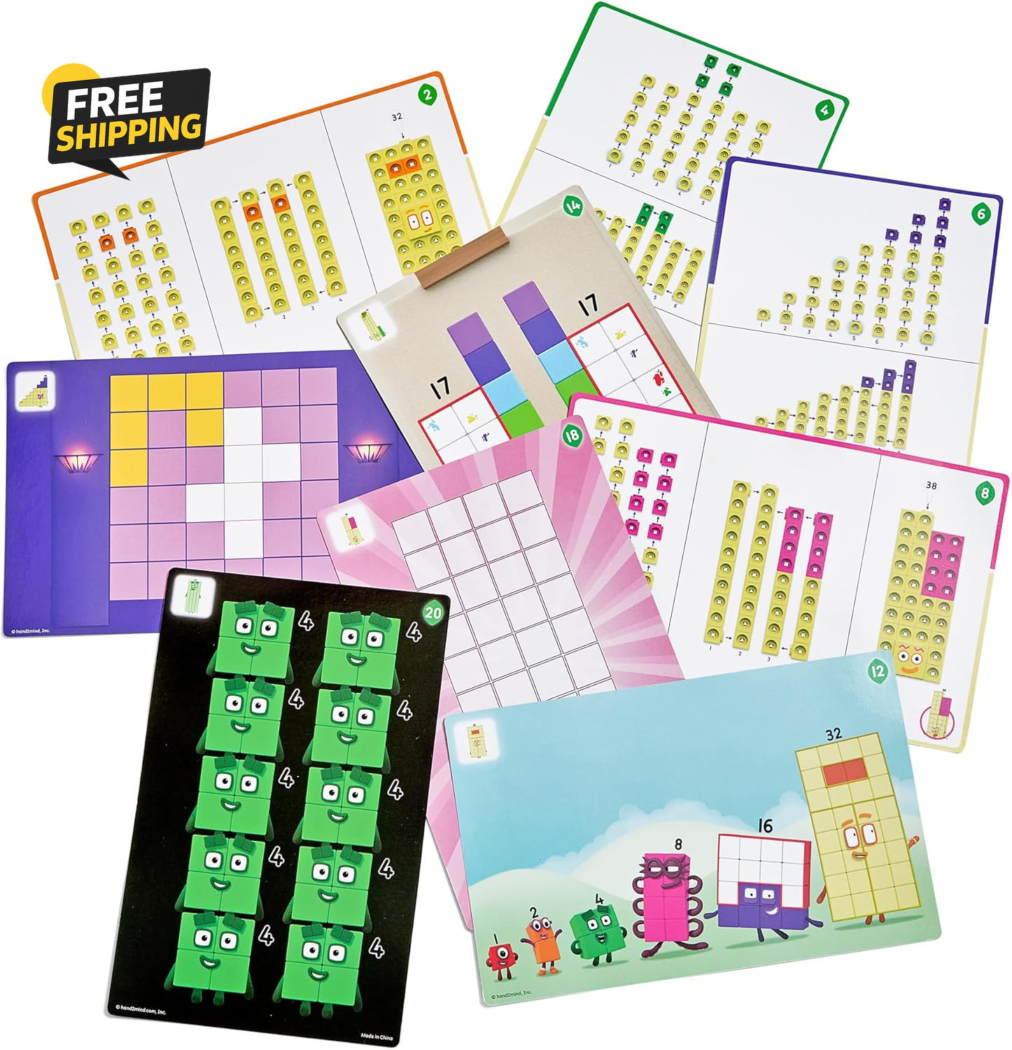 31-40 Mathlink Cubes Activity Set – Learn Numbers & Early Math Skills