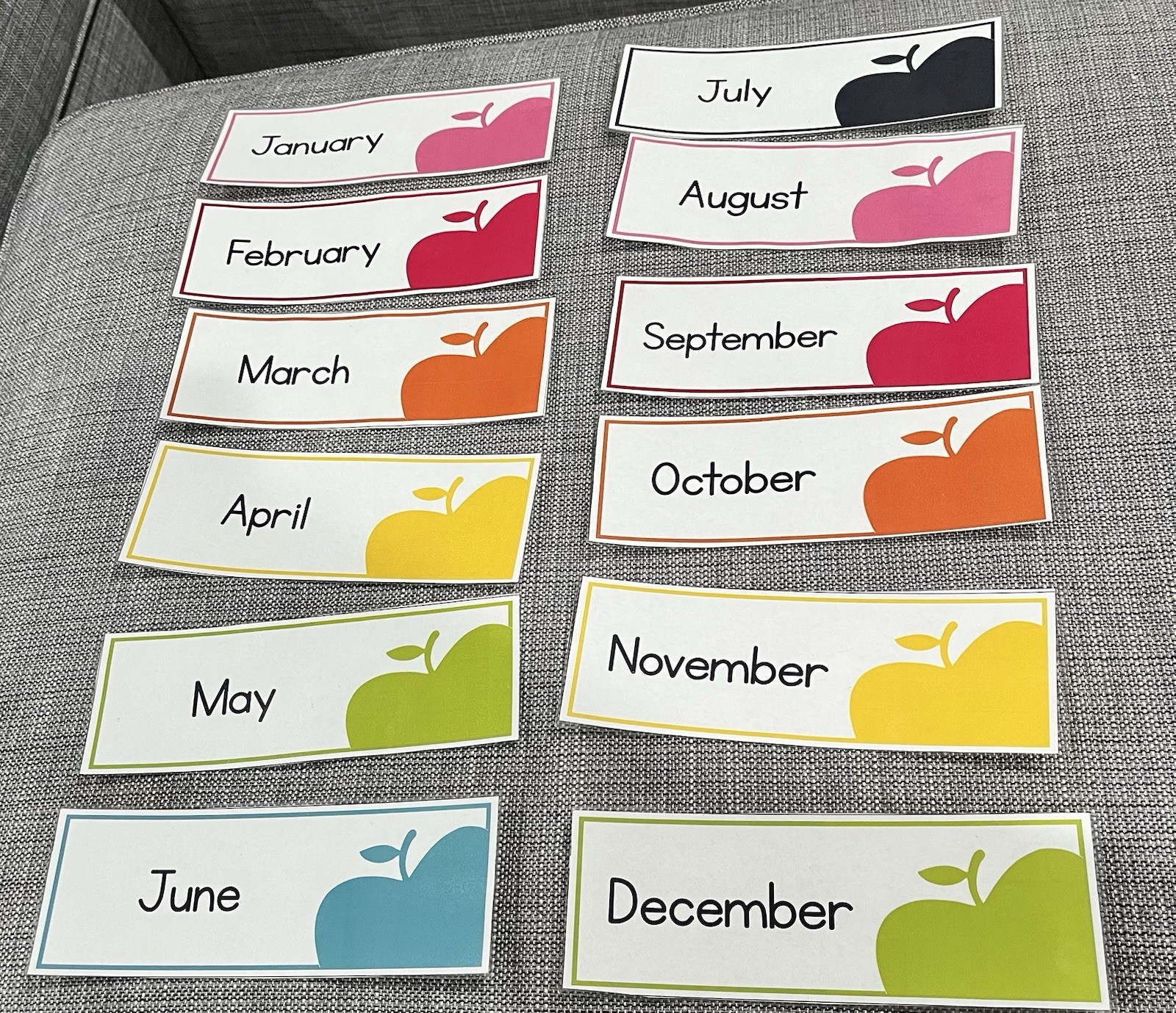 Preschool Laminated Learning Cards Calendar ABCs Shapes Weather Homeschool Lot