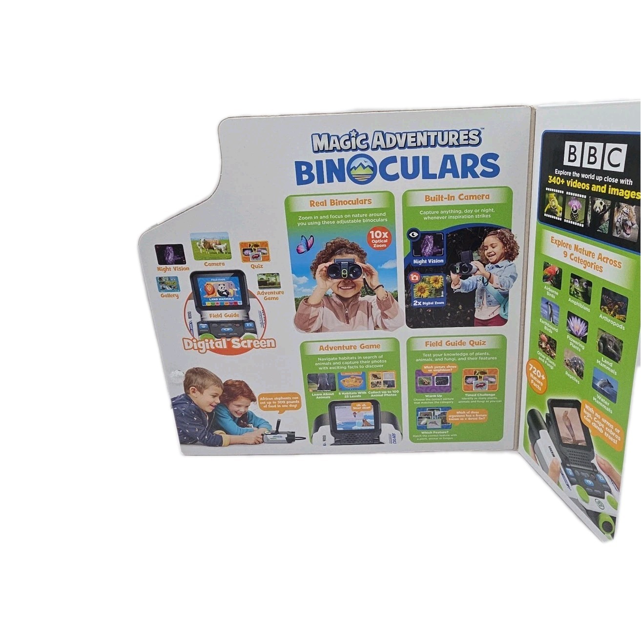 Leap Frog Magic Adventures Binoculars W/Screen Capture Night Vision For Kids New