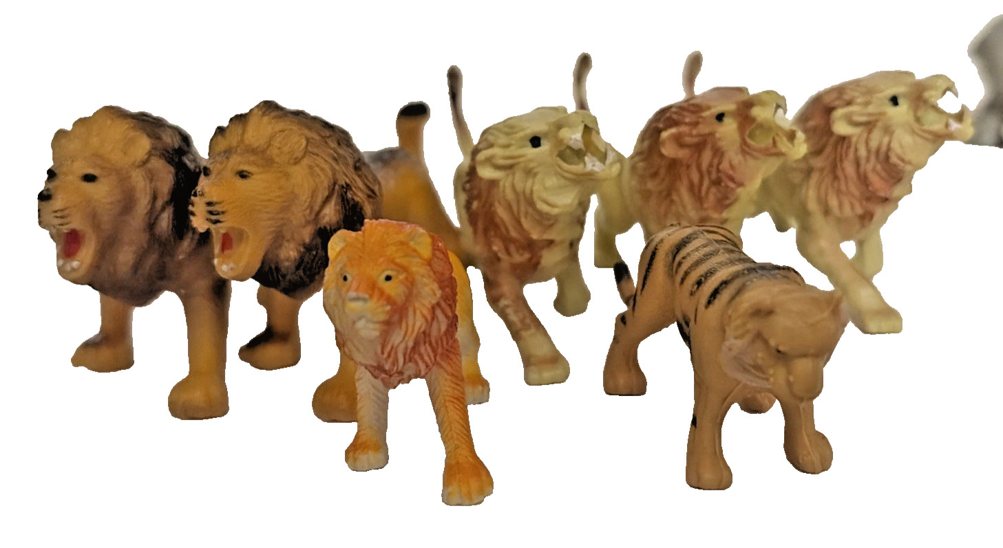 Safari Animals Toys Plastic Vintage Collectibles Lot of 27 Many Sizes 1990s READ