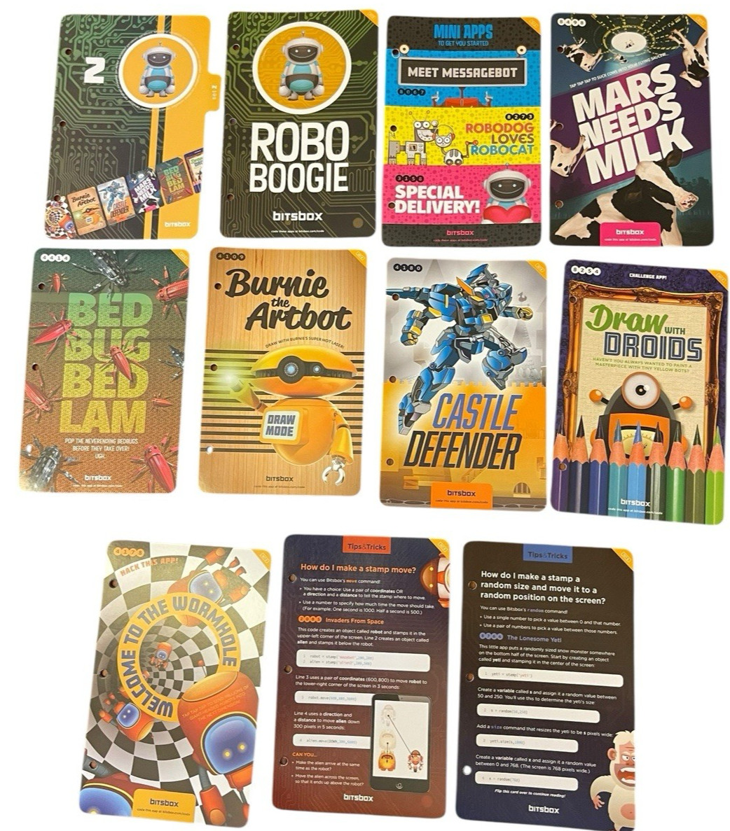 Bitsbox Coding – Apper Keepers With Levels 1-18 Guides Cards Stickers Homeschool