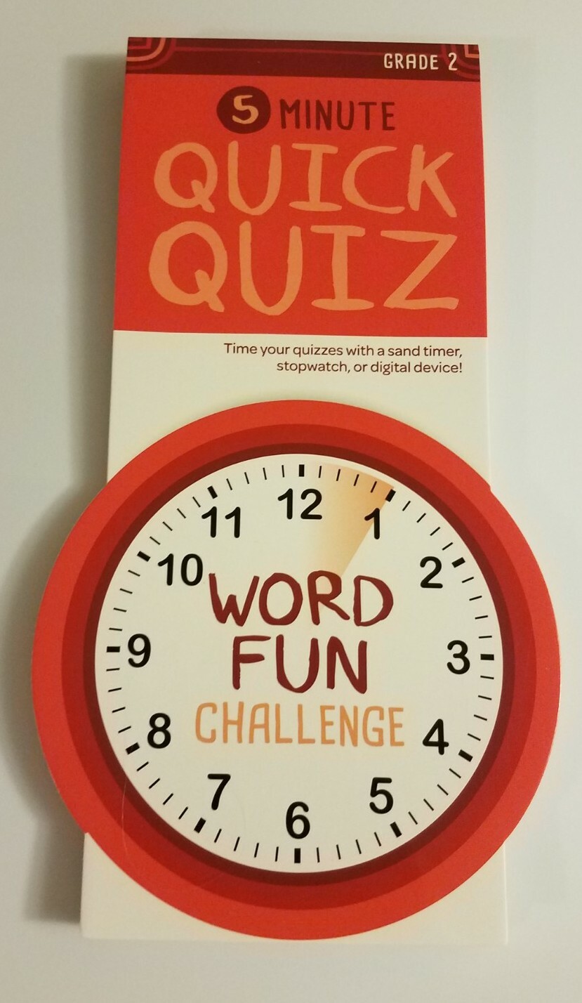 NEW Bendon 5 Minute Quick Quiz Word Fun Challenge Grade 2 Book