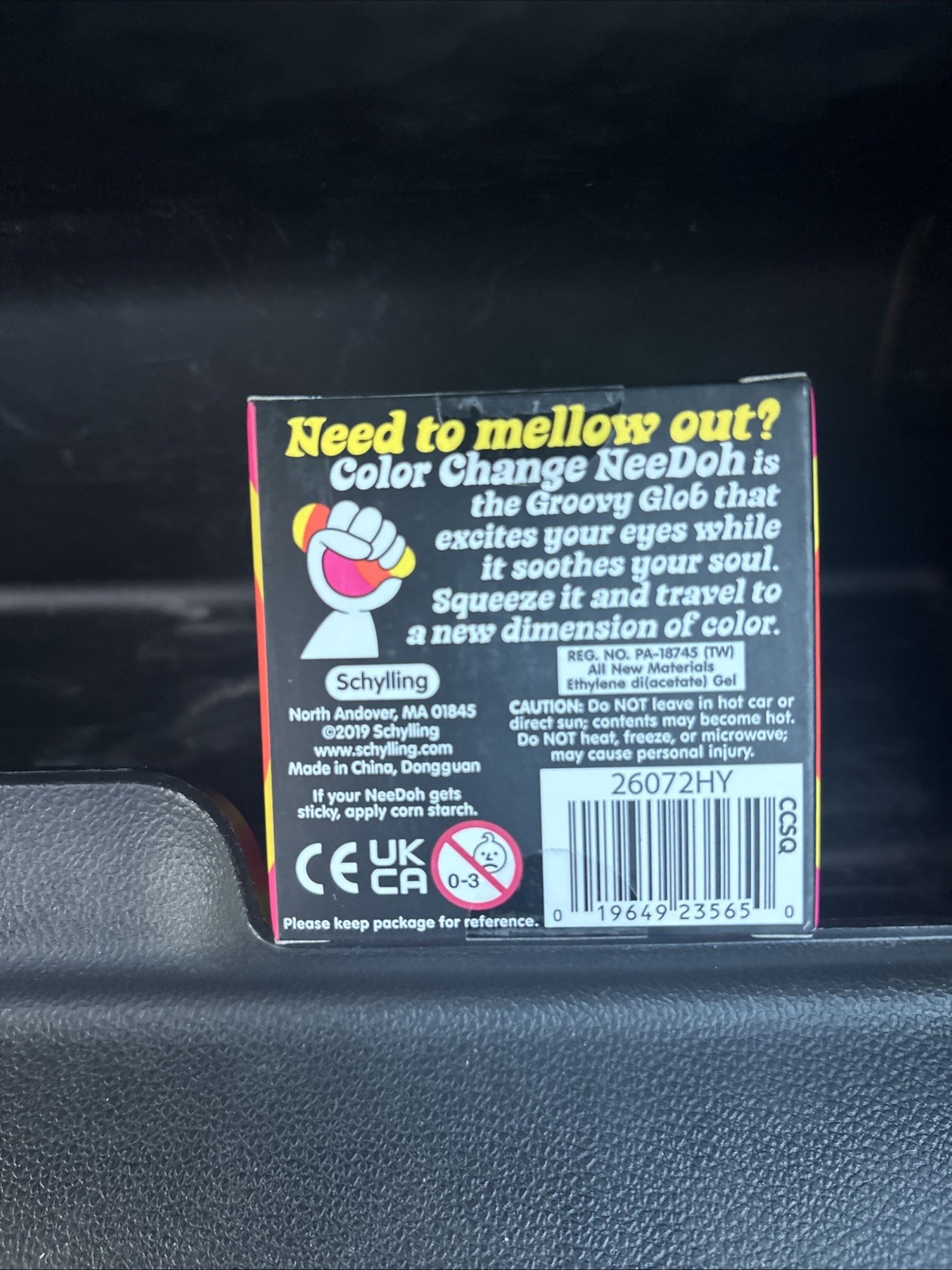 Nee Doh Color Change Squish Stress Ball The Groovy Glob, Yellow Fast Ship!