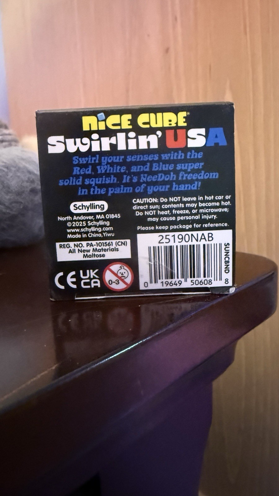✨🇺🇸USA NEEDOH🇺🇸✨ Schylling NeeDoh Nice Cube Swirlin’ USA Super Solid Squish