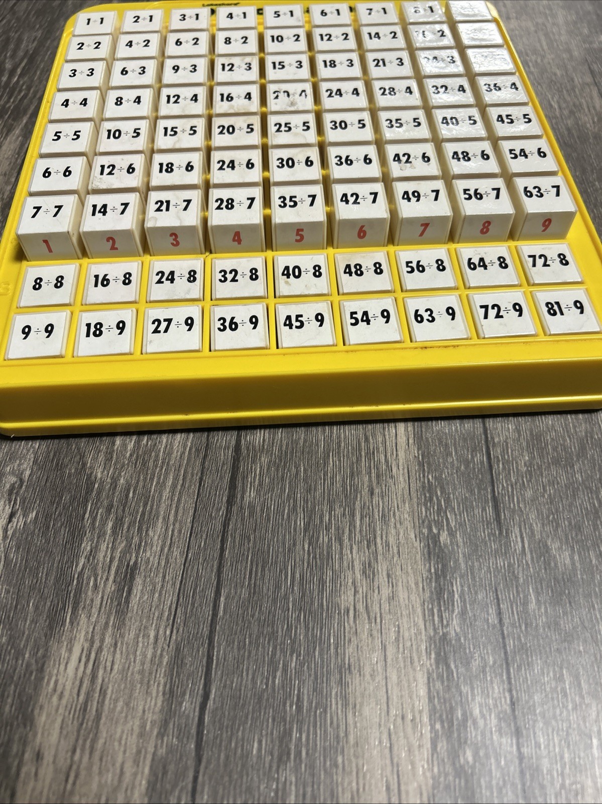 Lakeshore DIVISION MACHINE Teaching Math School Learning Toy Yellow