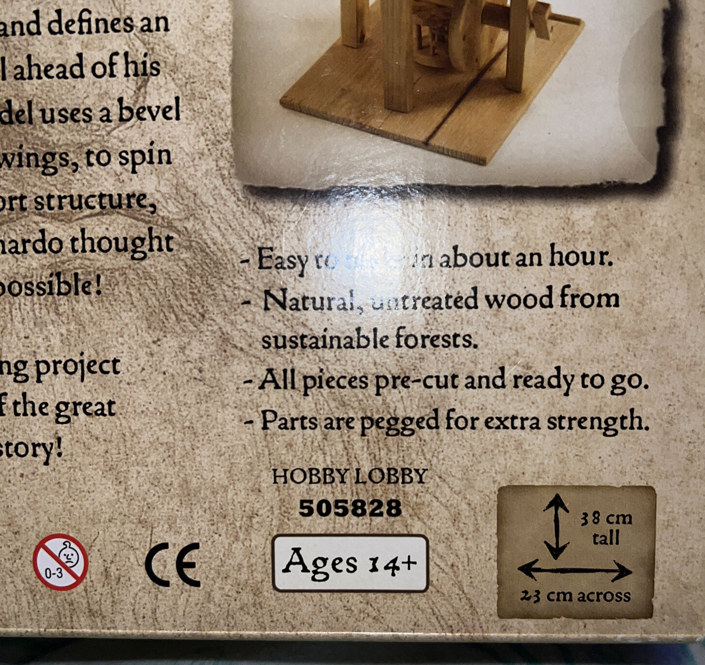 Leonardo da Vinci Premium Aerial Screw (Helicopter Flying Machine) New Sealed