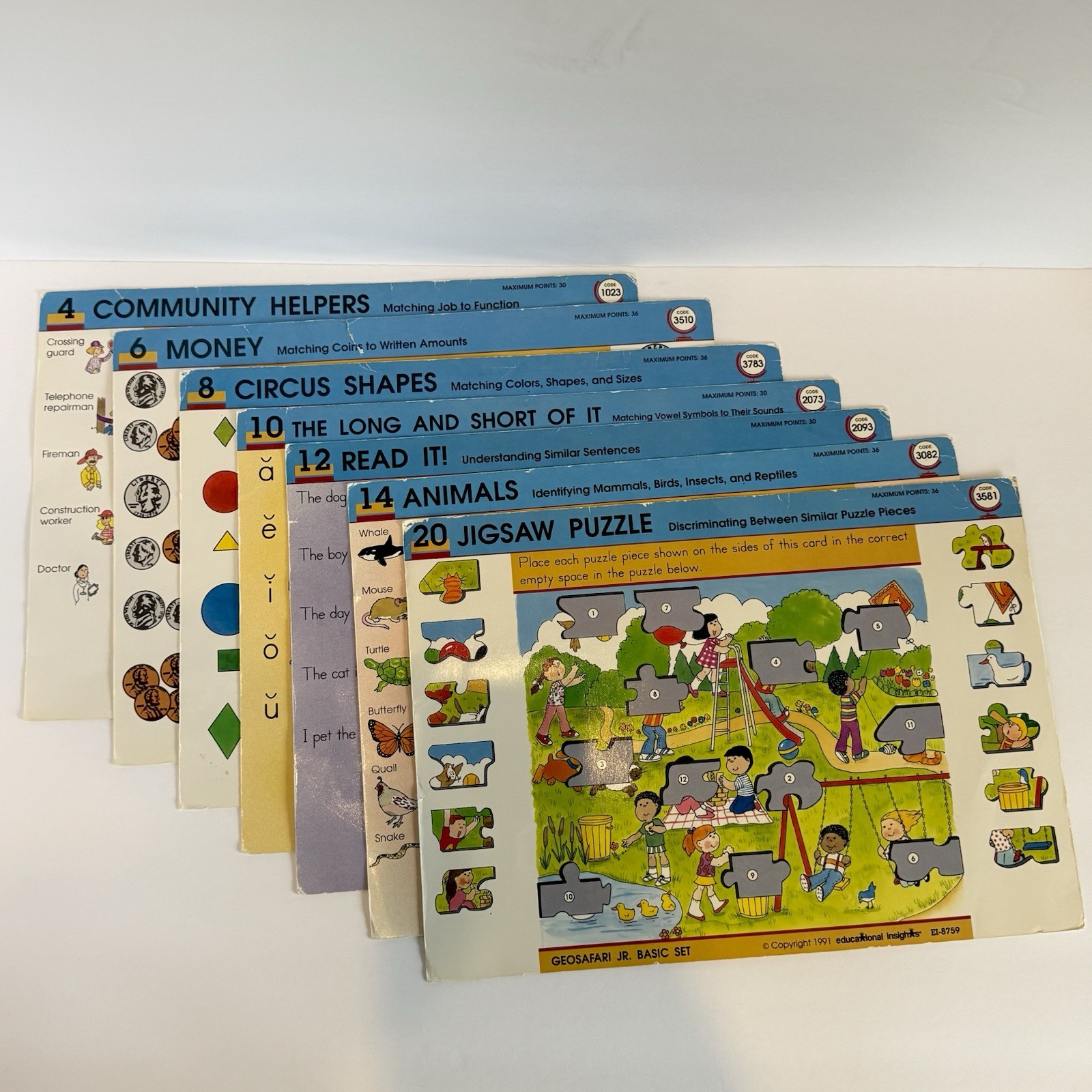 Vintage GeoSafari EI-8700 Electronic Learning Game W/ 20 Cards WORKS READ