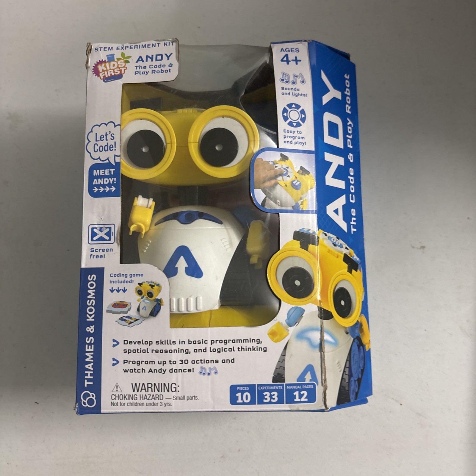 STEM Kids Firsts Andy: The Code & Play Programmable Robot Thames & Cosmos NEW