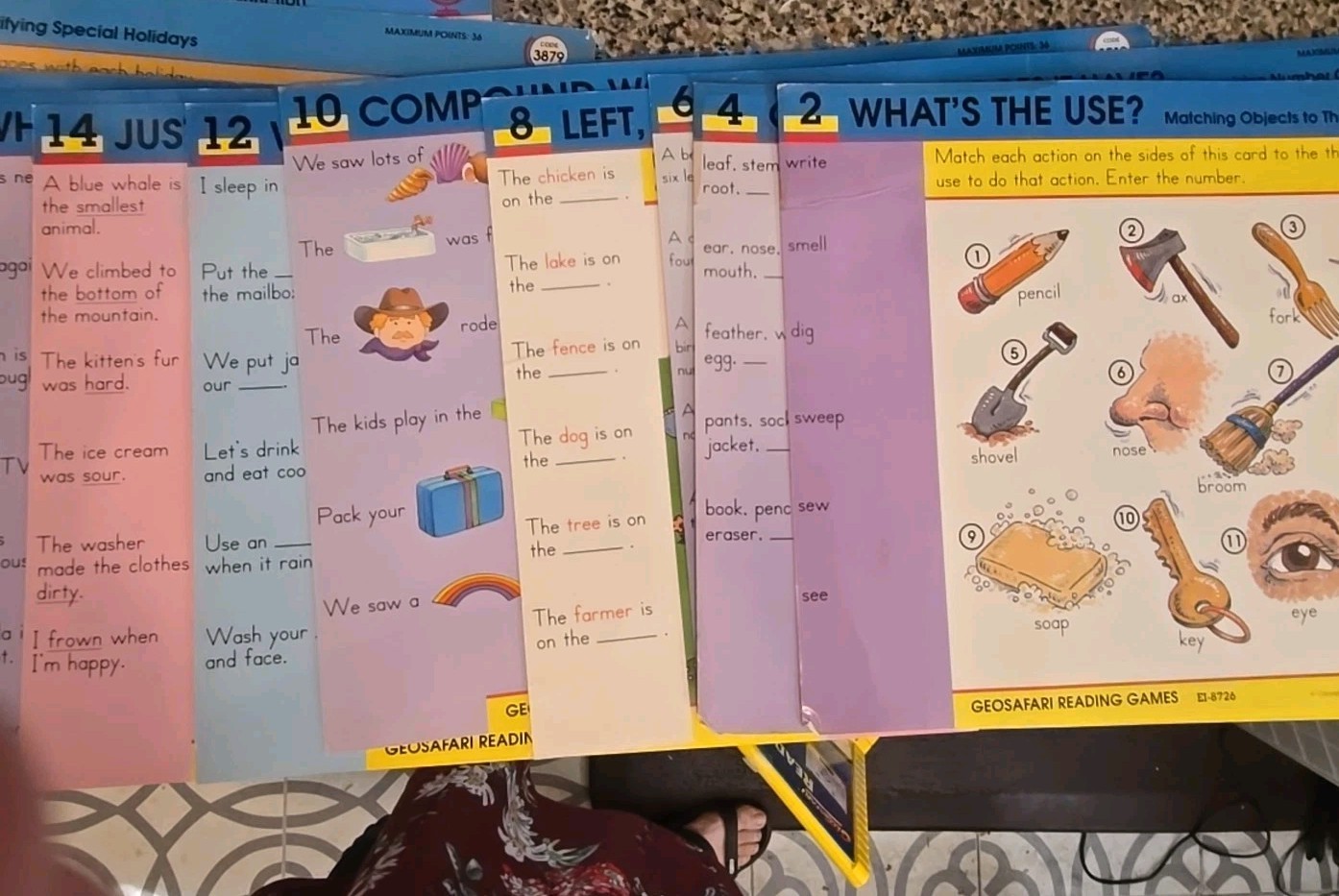 GeoSafari Electronic Homeschooling Learning System EI 8700 VINTAGE W/20 Cards