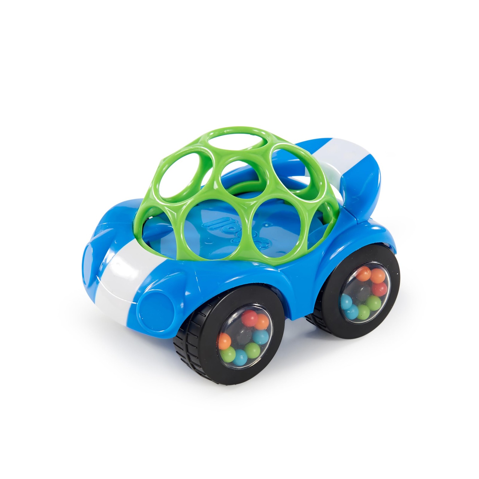 Bright Starts Oball Easy Grasp Rattle & Roll Toy 1 Count (Pack of 1), Blue