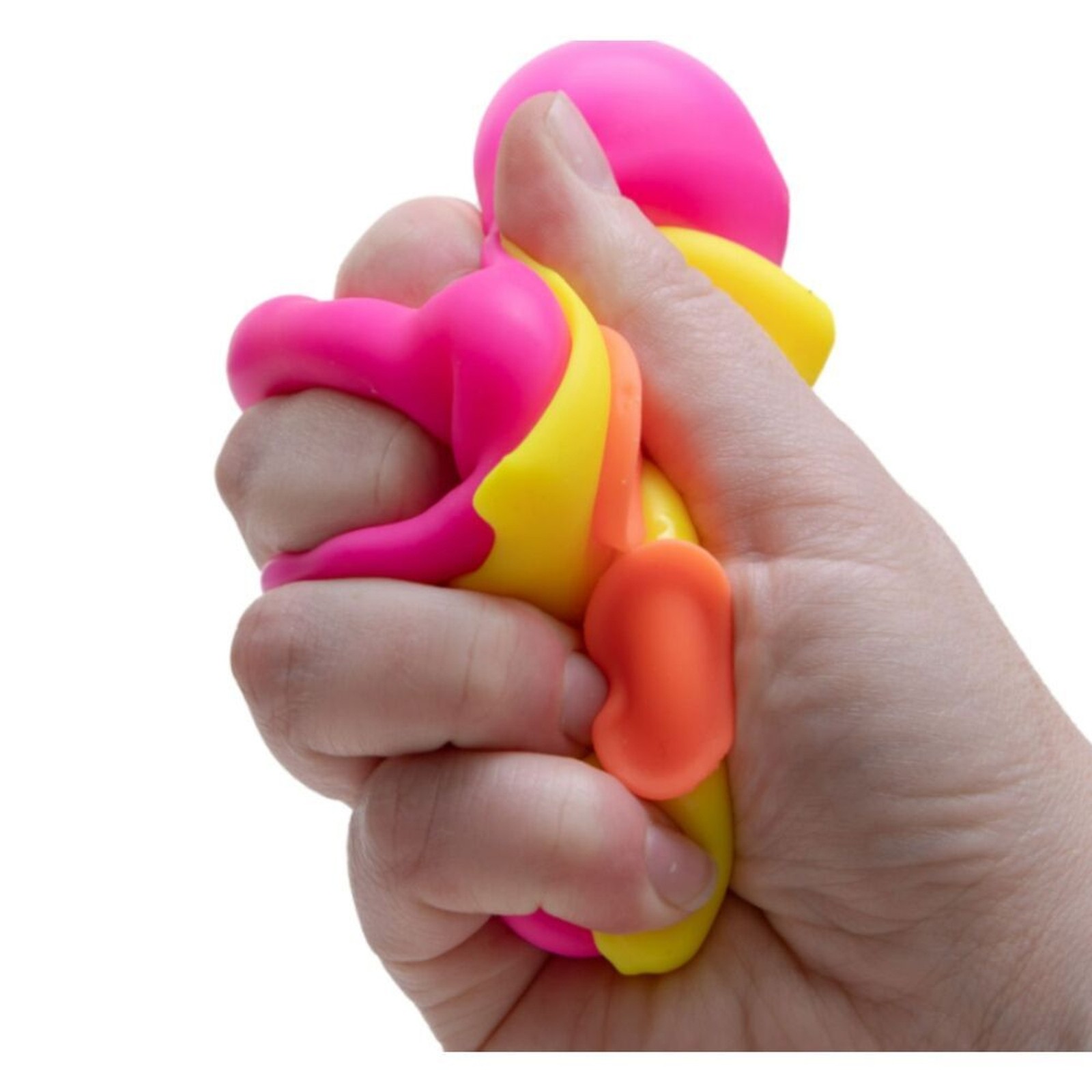 NeeDoh Orange, Yellow & Pink Squeezza Pizza Nee Doh Squishy Sensory Fidget Toy