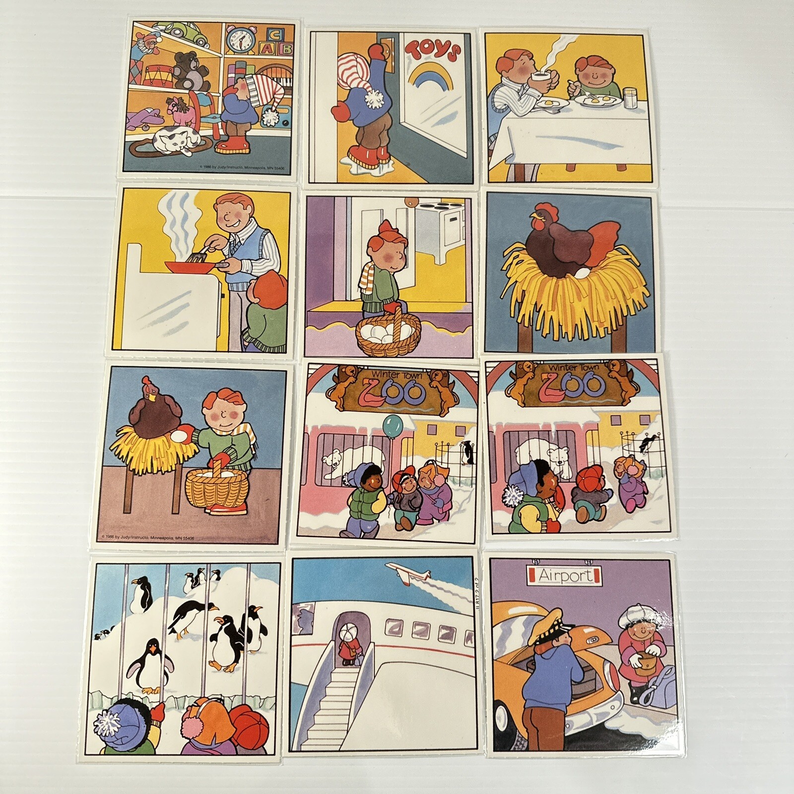 Judy Instructo Picture Classification Cards Vintage 1987 Incomplete Set?