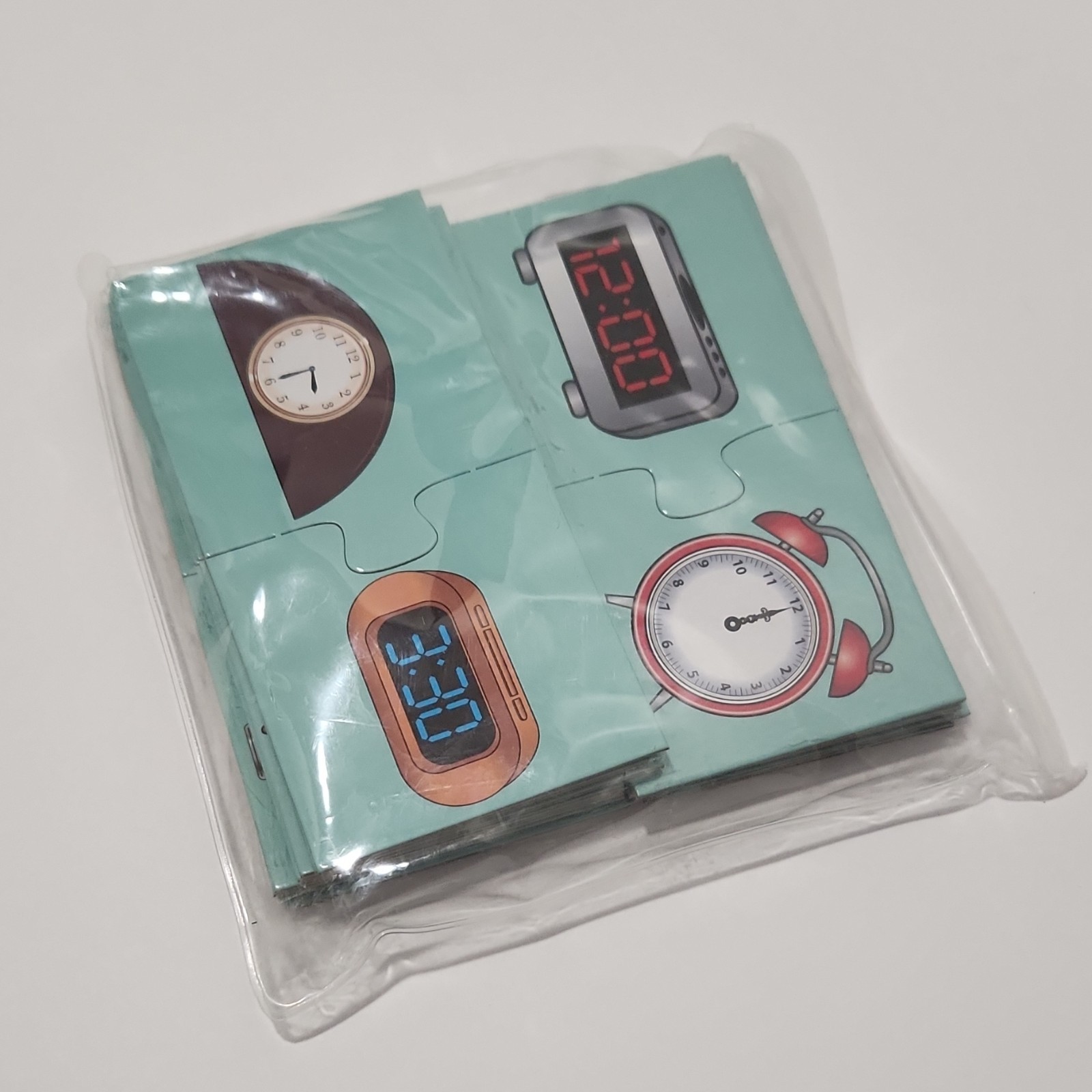 Really Good Stuff Find-a-Pair Puzzles Telling Time Ages 6+, 2018