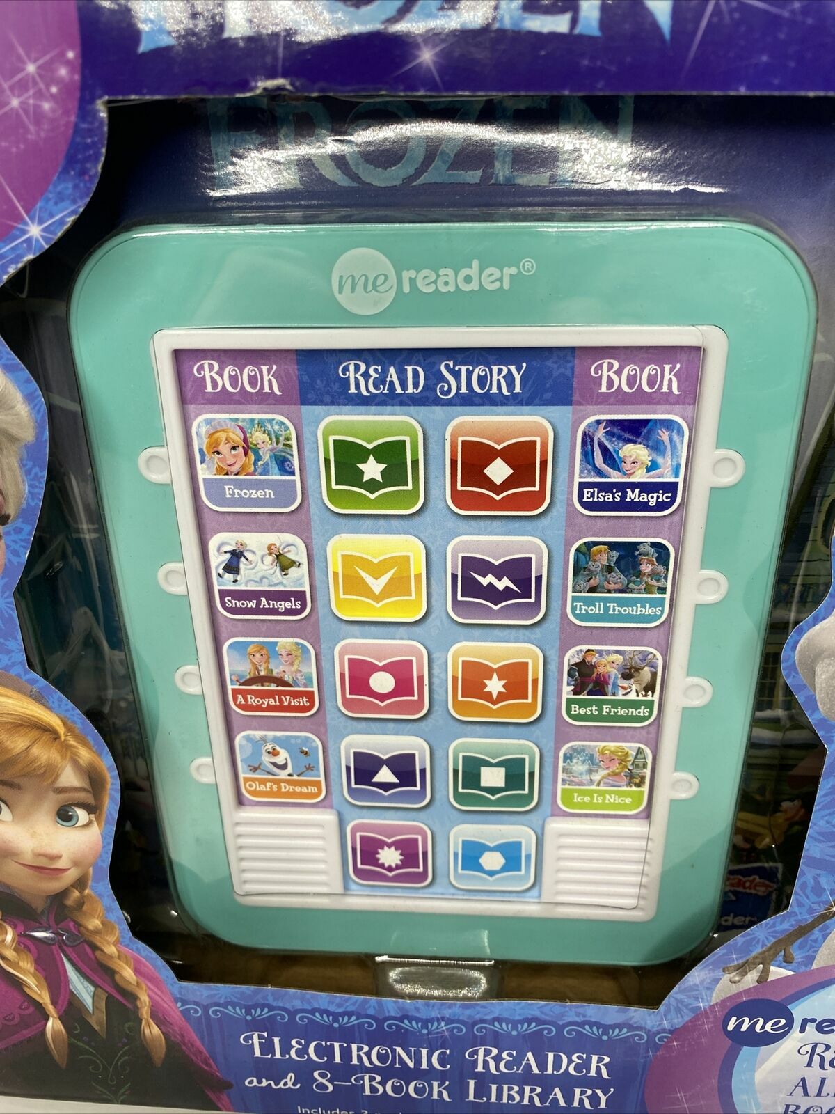 Disney – Frozen Me Reader Electronic Reader and 8-Sound Book Library – PI Kids