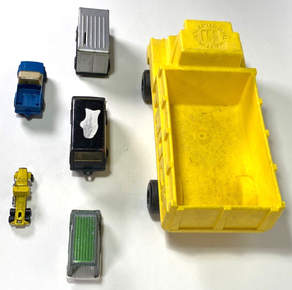 Mixed Lot of 6 Toy Trucks/Vans – Tuff Stuff, Tonka, Universal, Panel