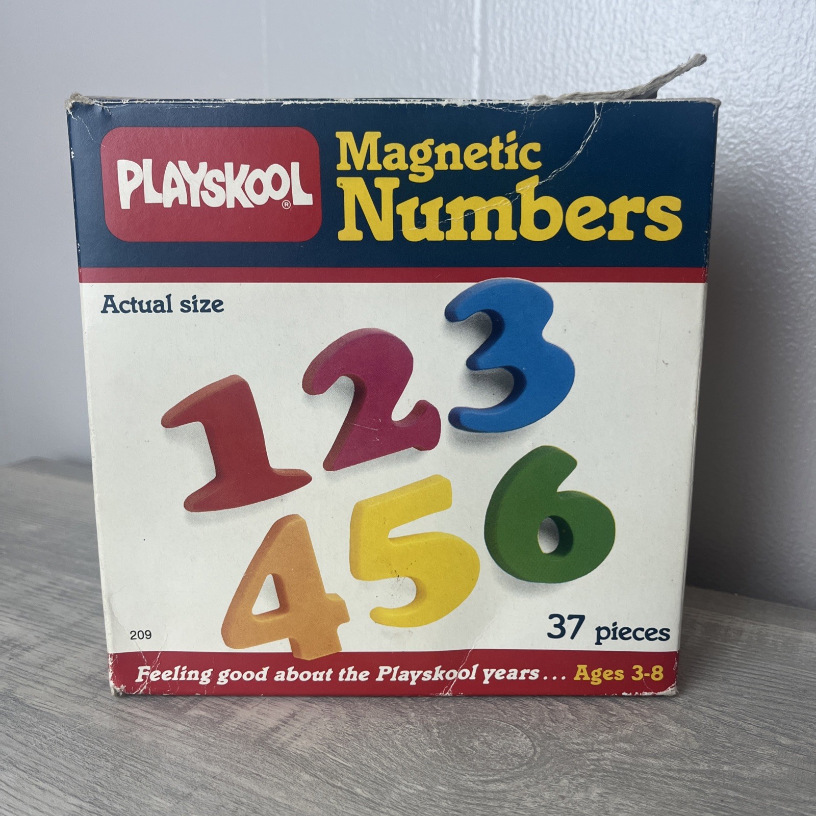 Playskool Magnetic Numbers in Box Vintage 1985 Complete Set