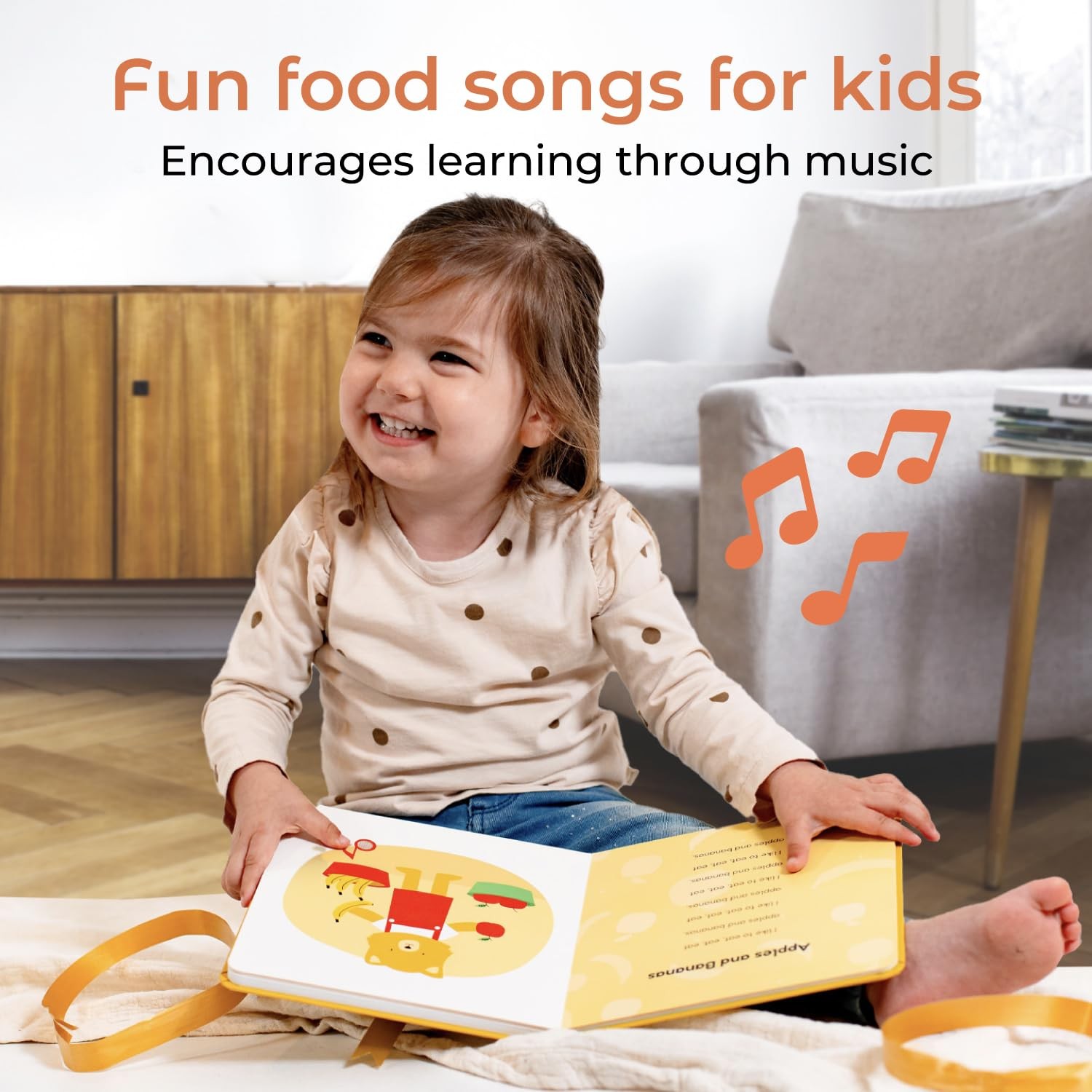 I’m a Little Teapot Music Book for Toddlers 1-3 Years Old – Food Musical Book…