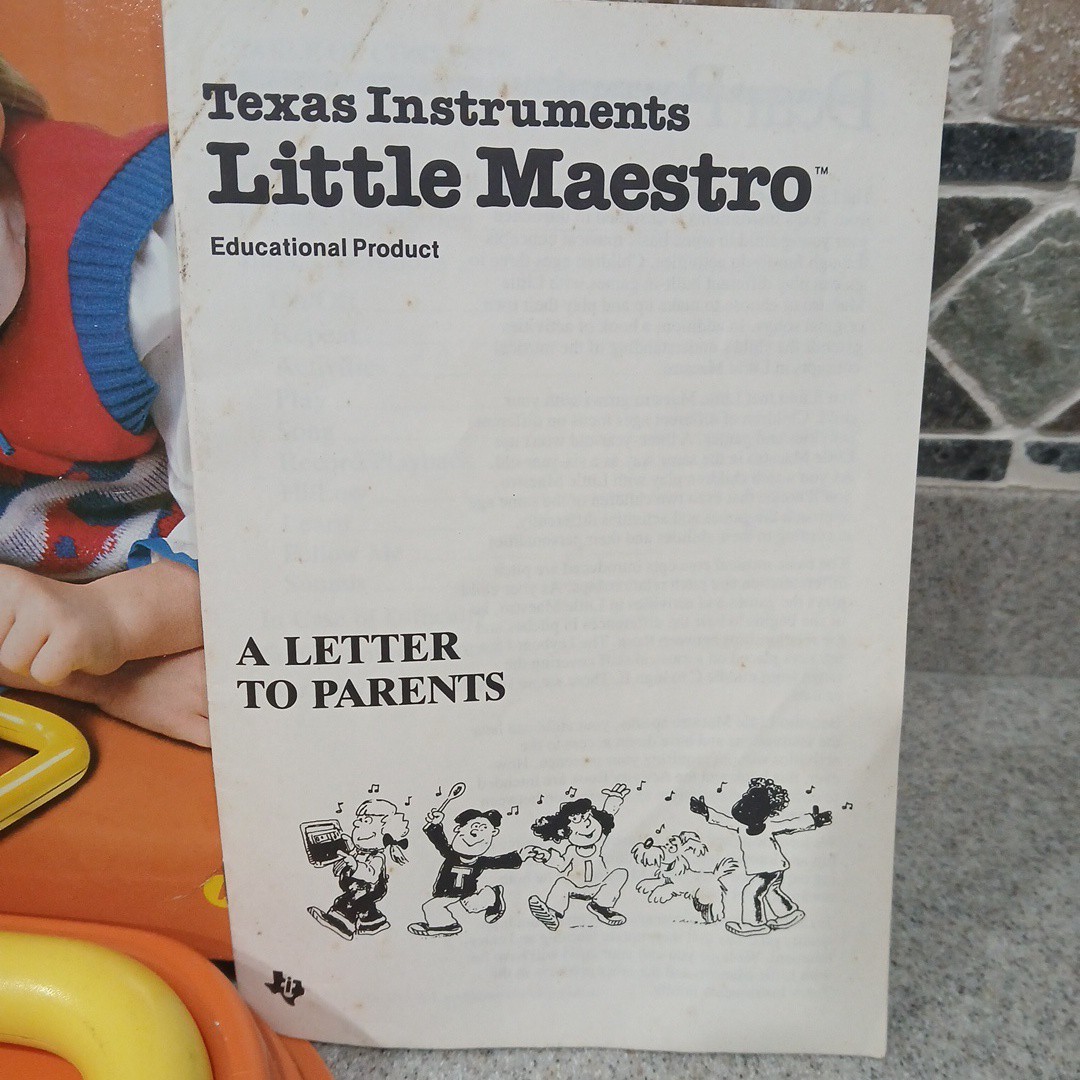 Texas instruments Little Maestro Music Concepts Tested Complete w Box & Manual!