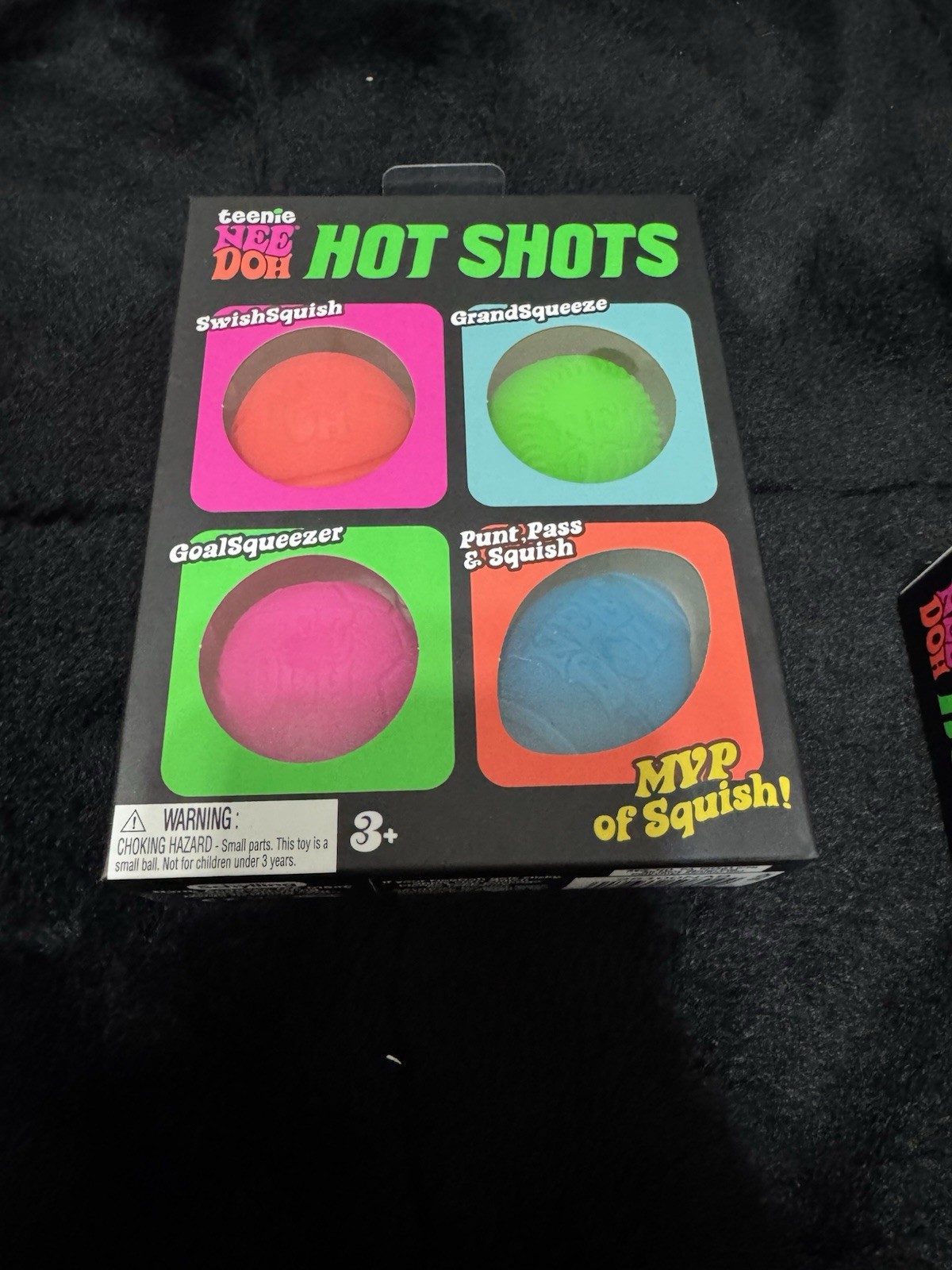 Nee Doh Hot Shots Squish Squeeze Balls 4-Pack Multicolor Ages 3+