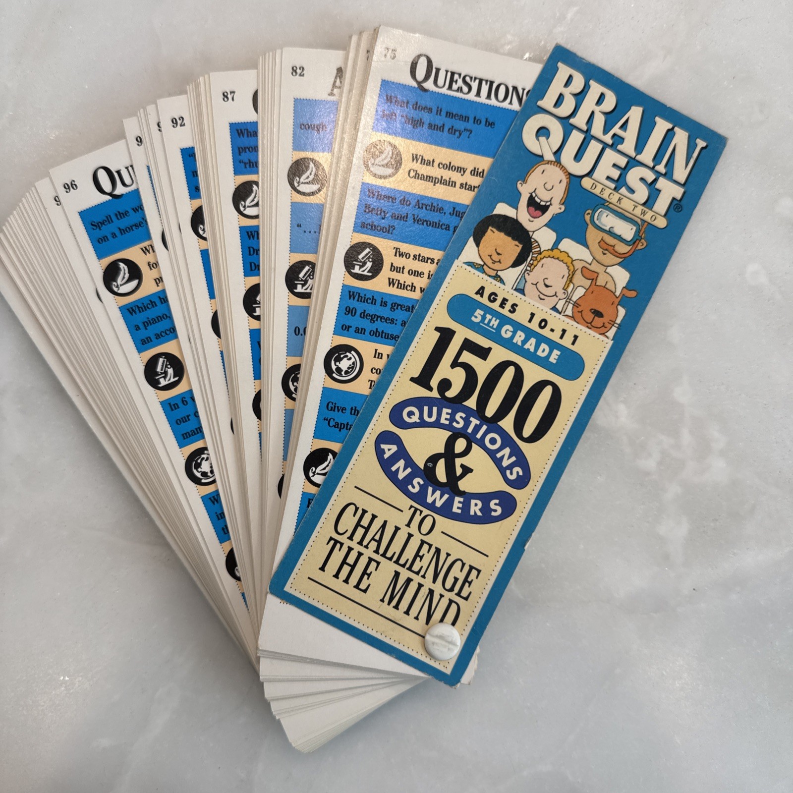 Vintage Brain Quest Learn Q & A Grades 5 & 6 Question 5th 6th 1992 2005 Lot Of 5