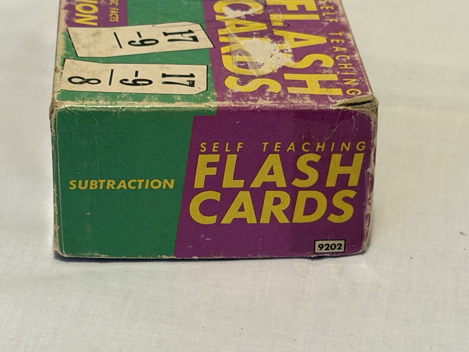 (4) Vintage 1962 and 1963 Milton Bradley Flash Cards Grades 2 thru 6