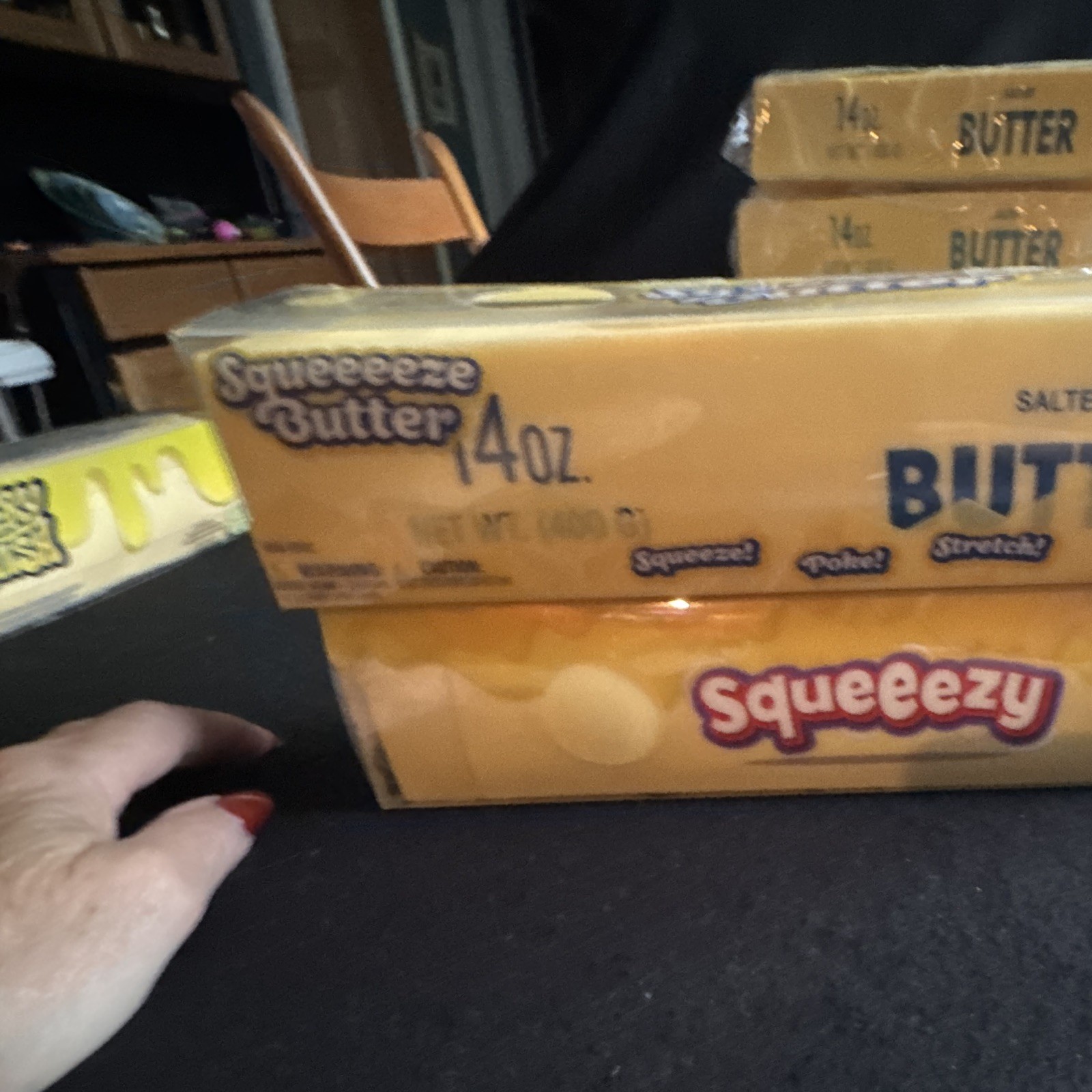 Squeezee Butter 2 Pack Tactile Squeeze Toy Yellow Butter Character Ages 4-7