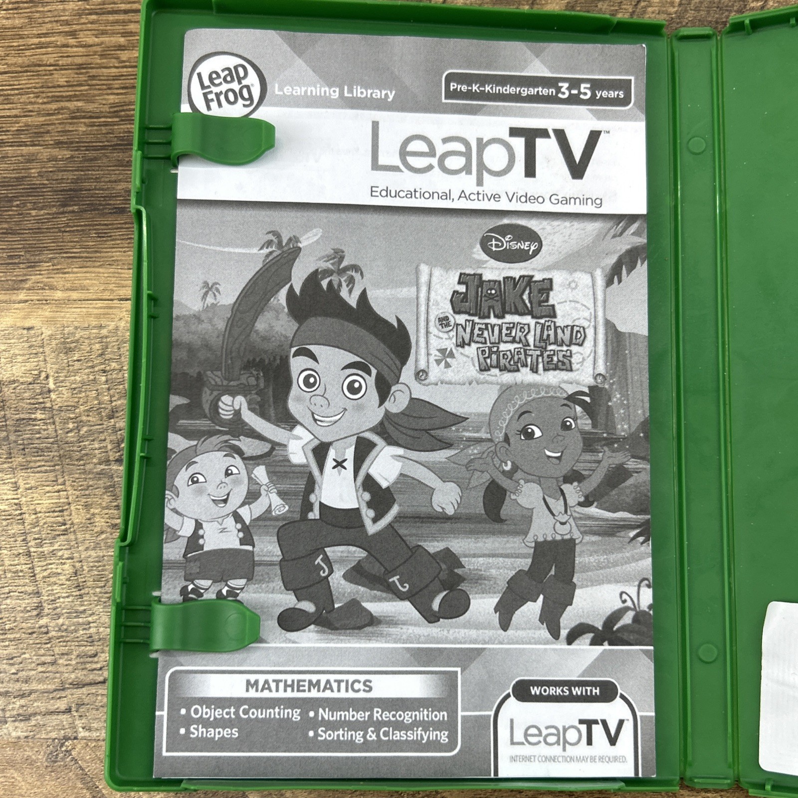 LeapFrog Leap TV Jake and the Never Land Pirates Education Video Game