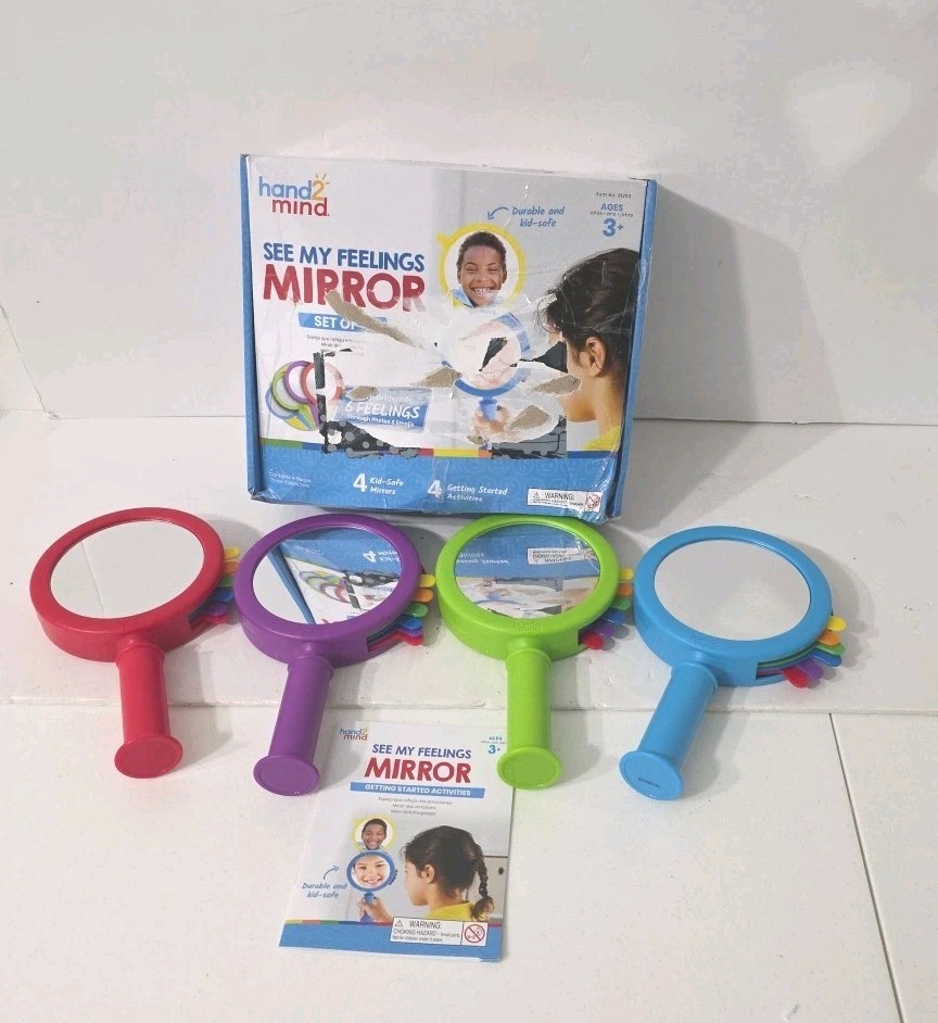 hand2mind See My Feelings Mirror 4 Piece Set