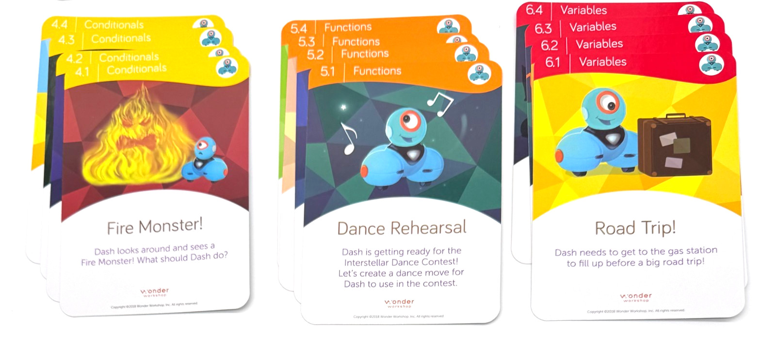 Wonder Workshop Wonder Pack and Wonder Workshop Dash Challenge Cards for Dash