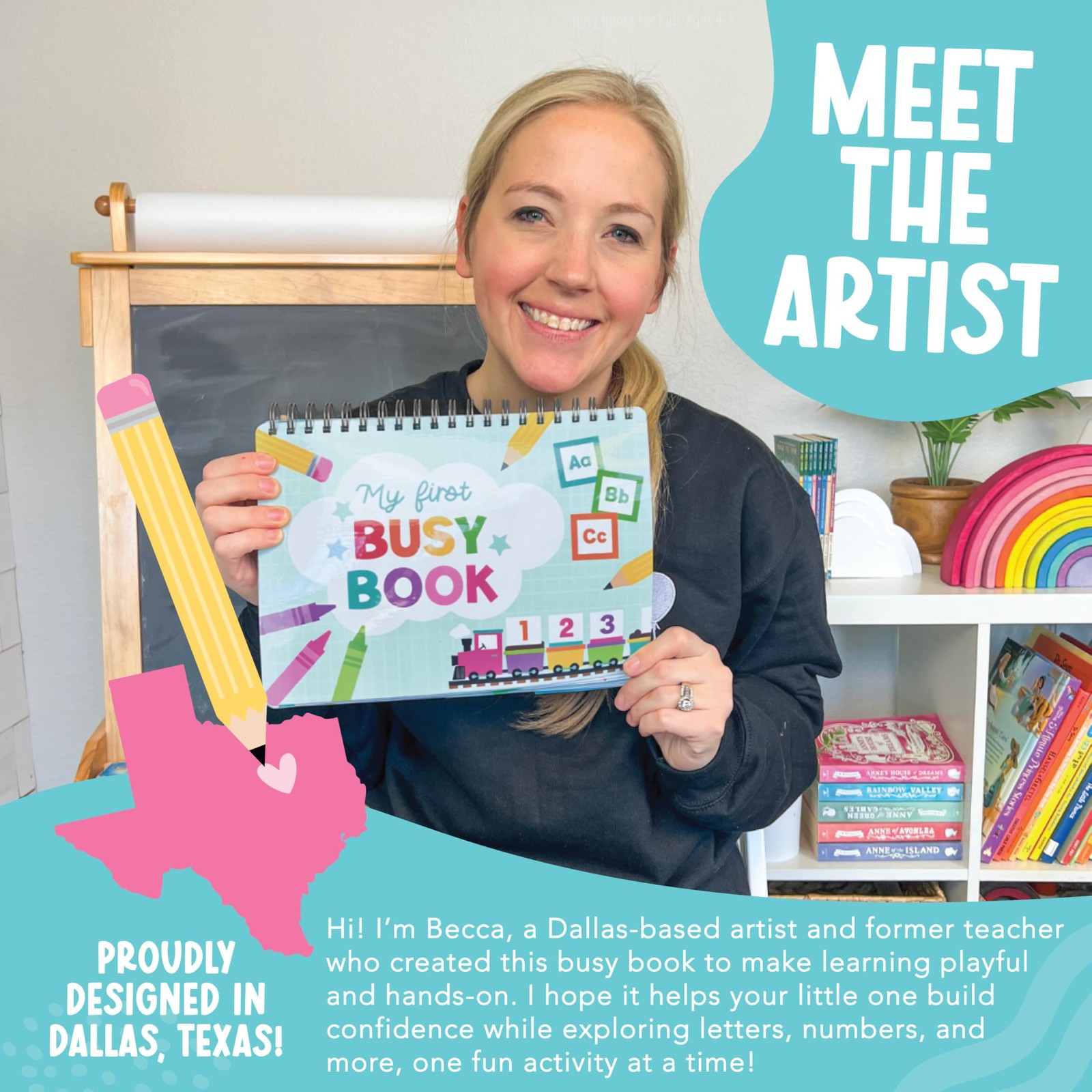 My First Busy Book Toddlers 3-5, Montessori Preschool Learning Activities Age…