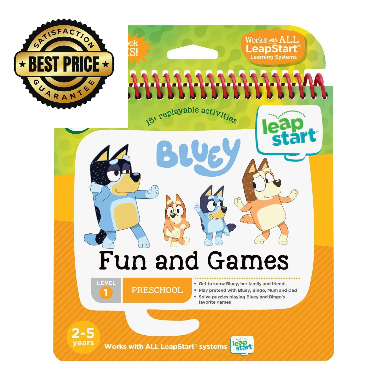 LeapFrog LeapStart Bluey Fun and Games Level 1,