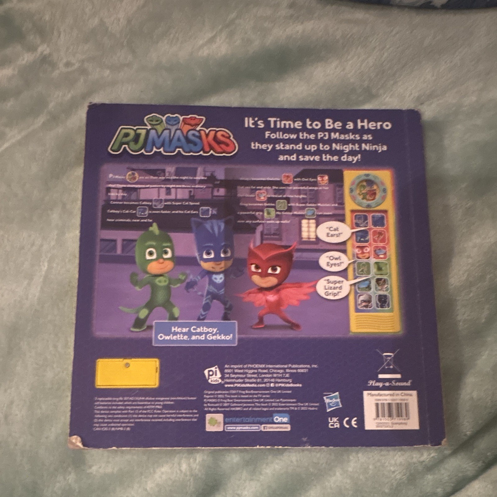Pi Kids PJ Masks It’s Time to Be a Hero Play-a-Sound Book Sound Panel 2021