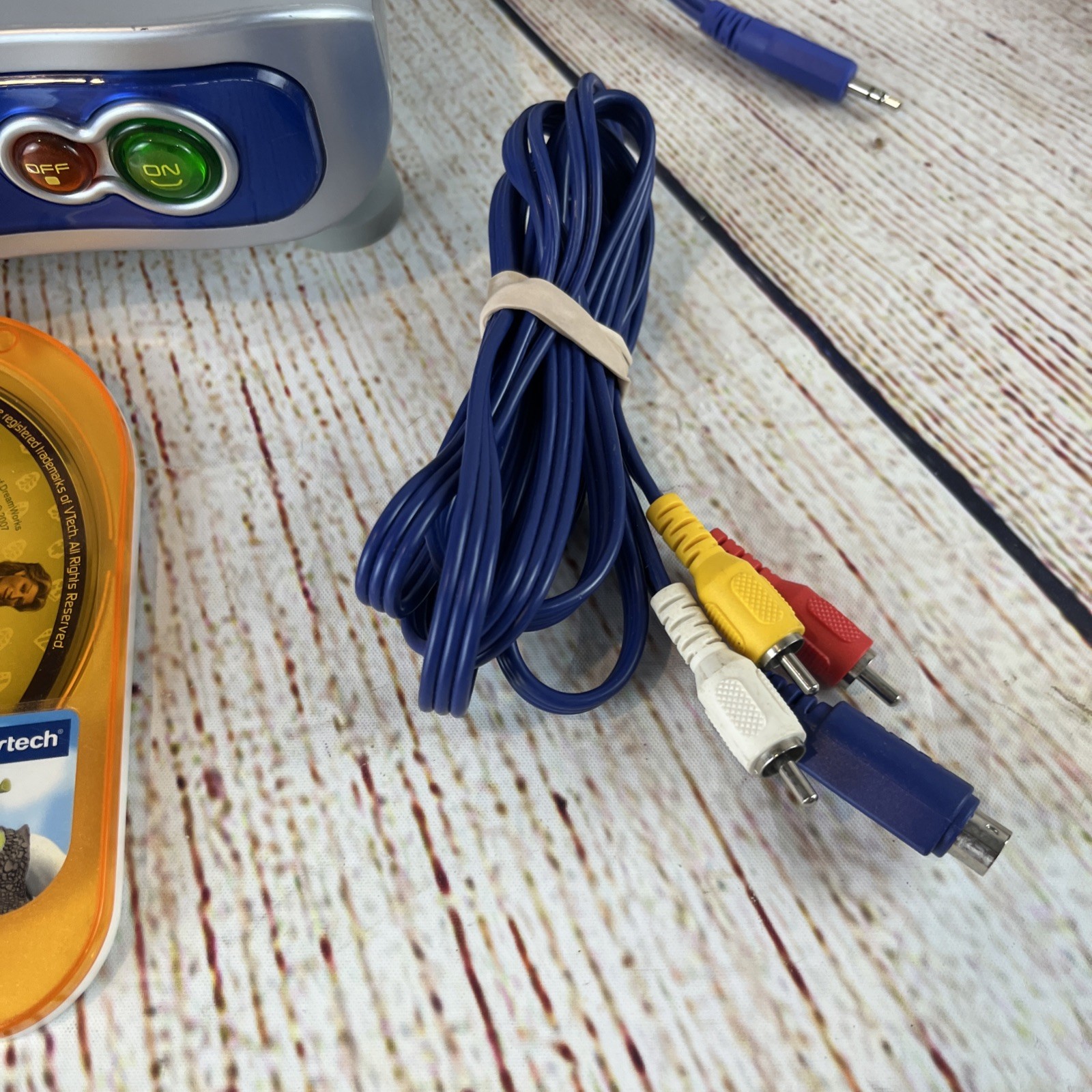 VTech V Flash Educational Console Bundle Controller Cables Shrek The Third Game
