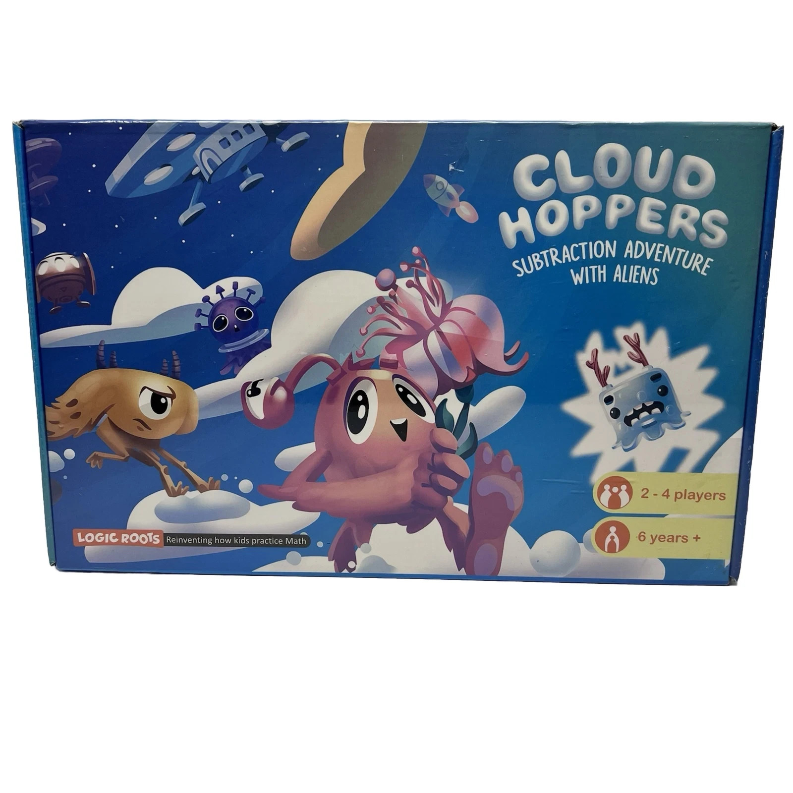 Logic Roots Cloud Hoppers Addition & Subtraction Board Game Educational Math FUN