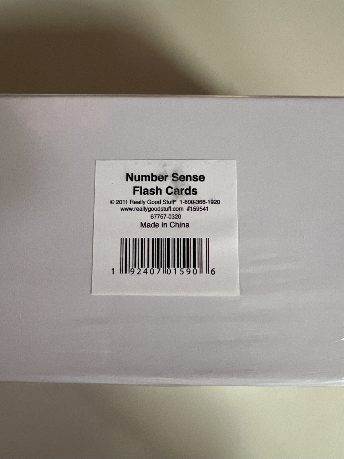 Really Good Stuff Number Sense Flash Cards Sealed Unopened Box