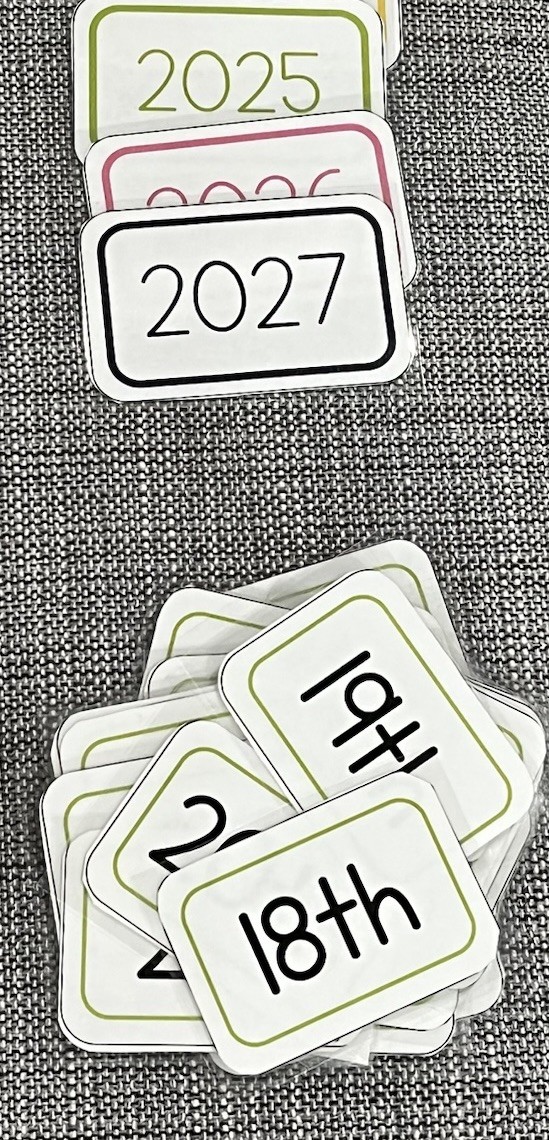 Preschool Laminated Learning Cards Calendar ABCs Shapes Weather Homeschool Lot