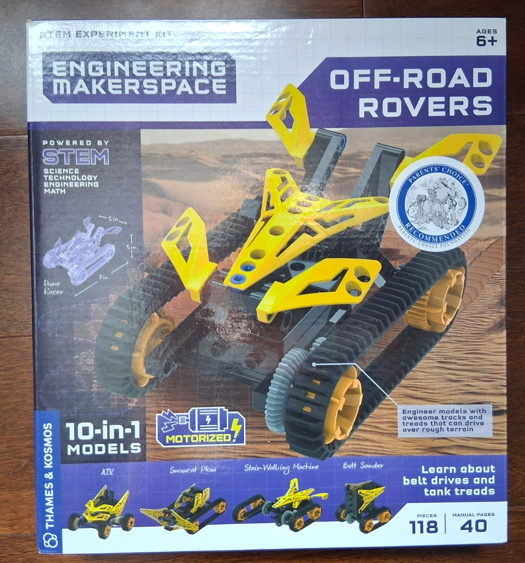 Thames & Kosmos Engineering Makerspace Off-Road Rovers STEM Motorized Kit New