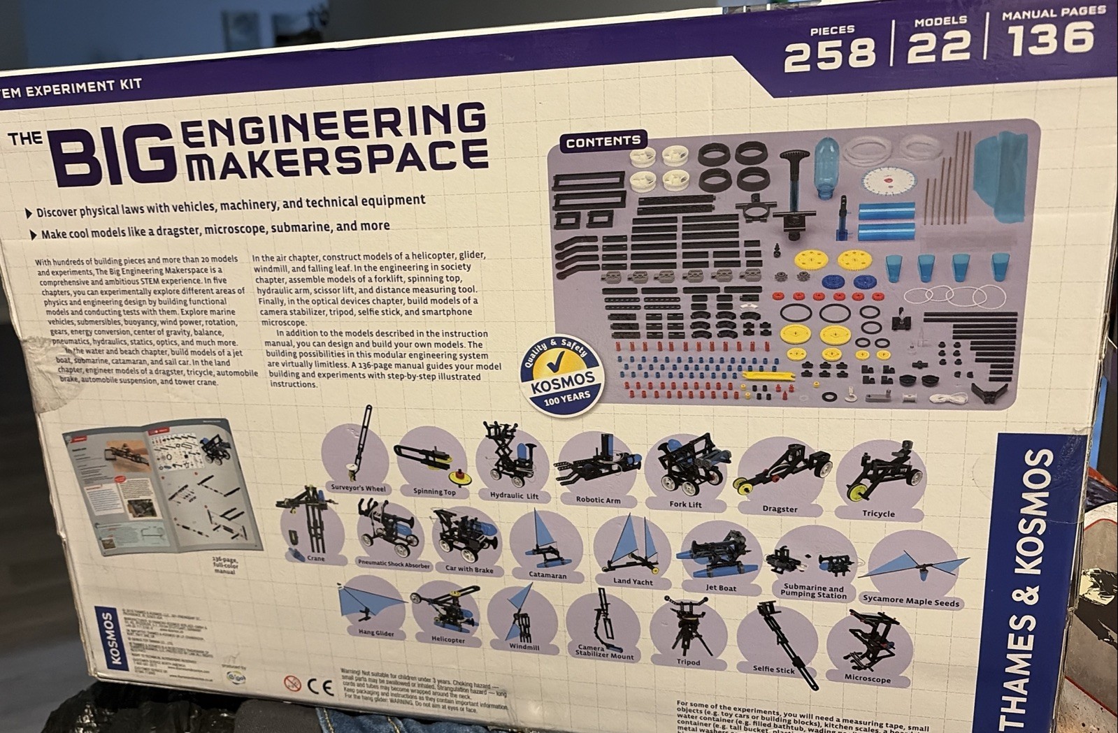 Thames & Kosmos Big Engineering Makerspace Science Kit -NEW
