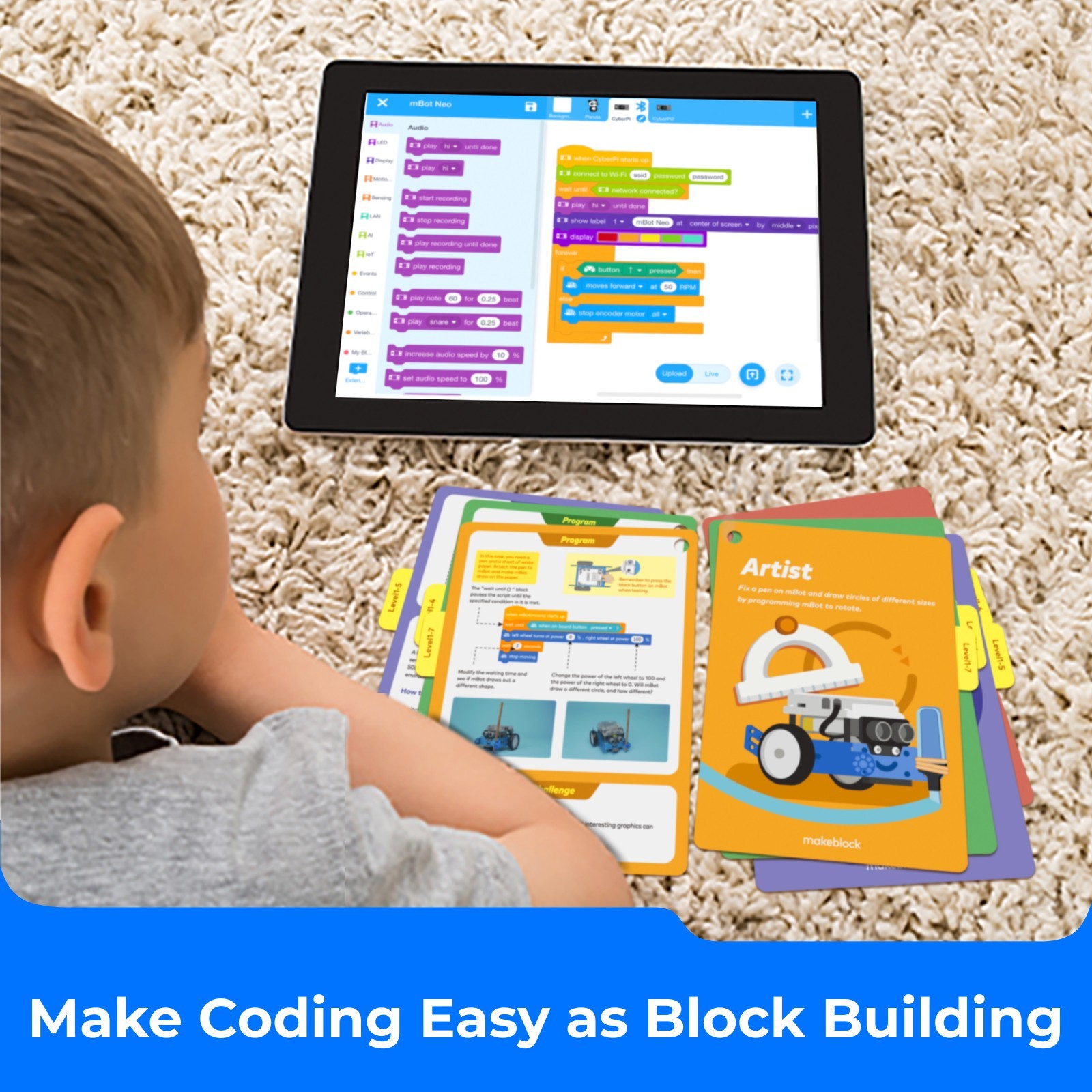 Makeblock mBot Robot Kit for Kids 8-12, Learn Coding with Scratch & Arduino