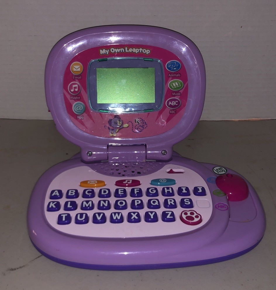 Gently Used Leap Frog My Own Leaptop Laptop Purple Pink Works Tested