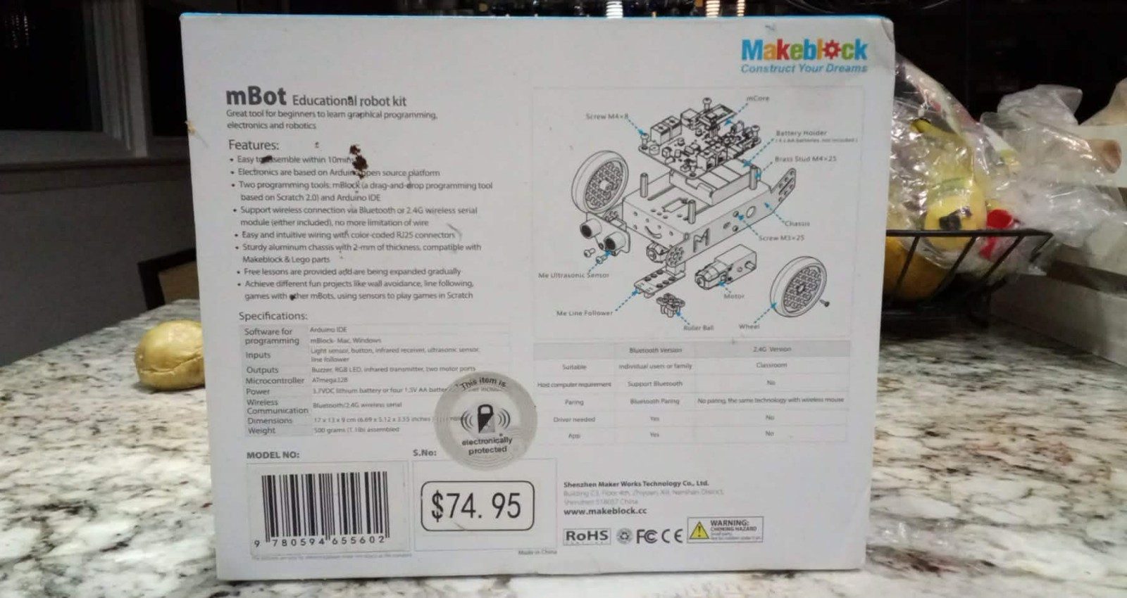Makeblock mBot Robot Kit for Young Innovators – Ages 8+ STEM Education NEW