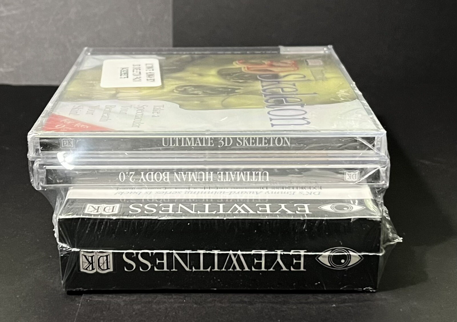 DK Ultimate 3D Skeleton CD ROM, Human Body 2.0 CD Rom & Human Machine VHS 3 Pack