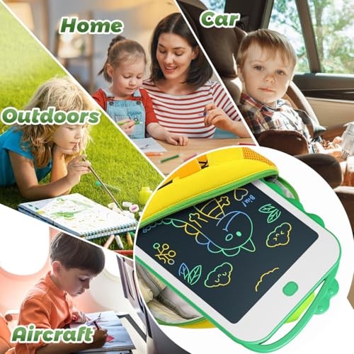 LCD Writing Tablet for Kids, Colorful Doodle Board Drawing pad, 12 Inch Green