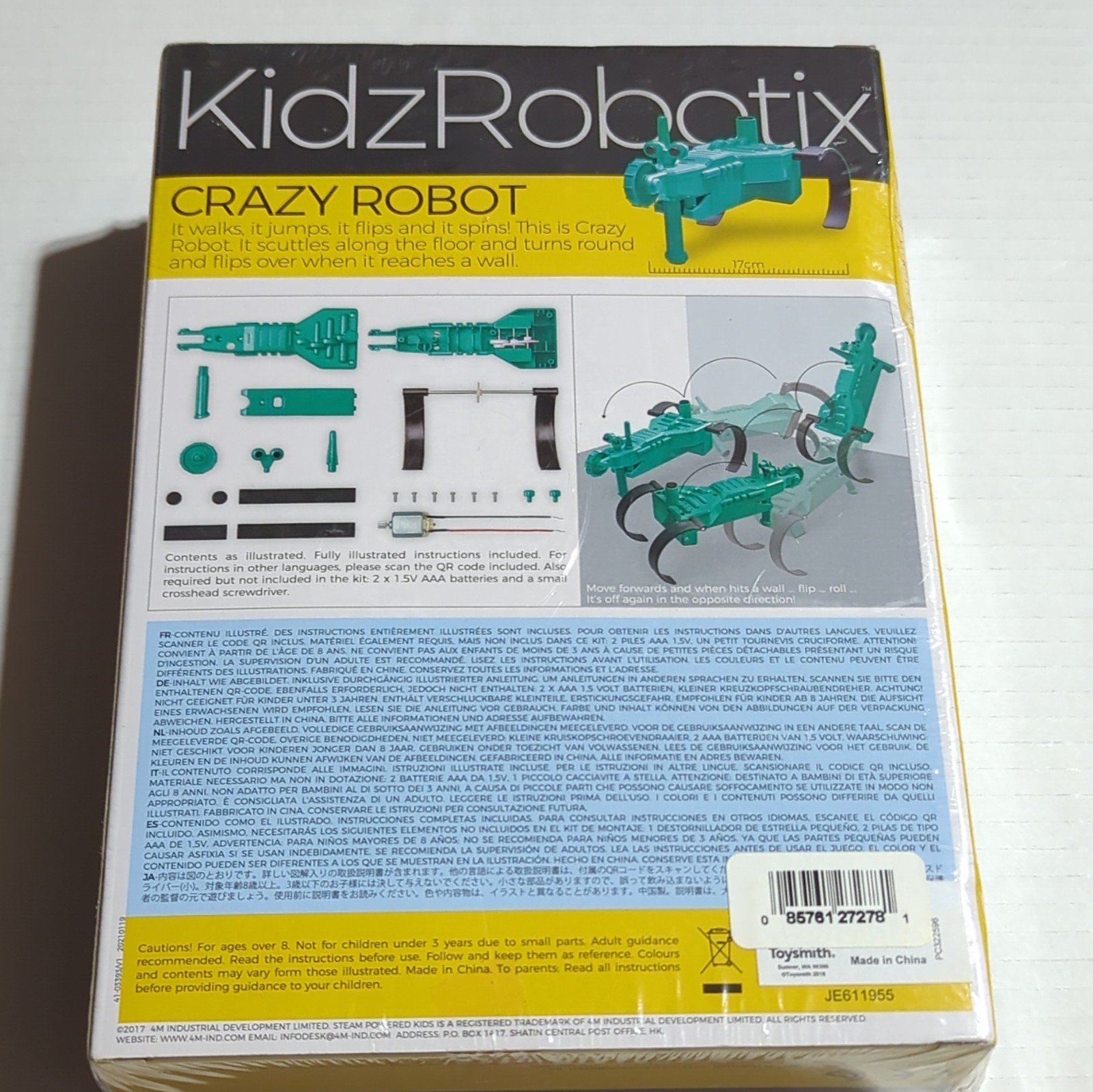 4M KidzRobotix Crazy Robot STEAM Powered Educational Kit Age 8+ JE611955